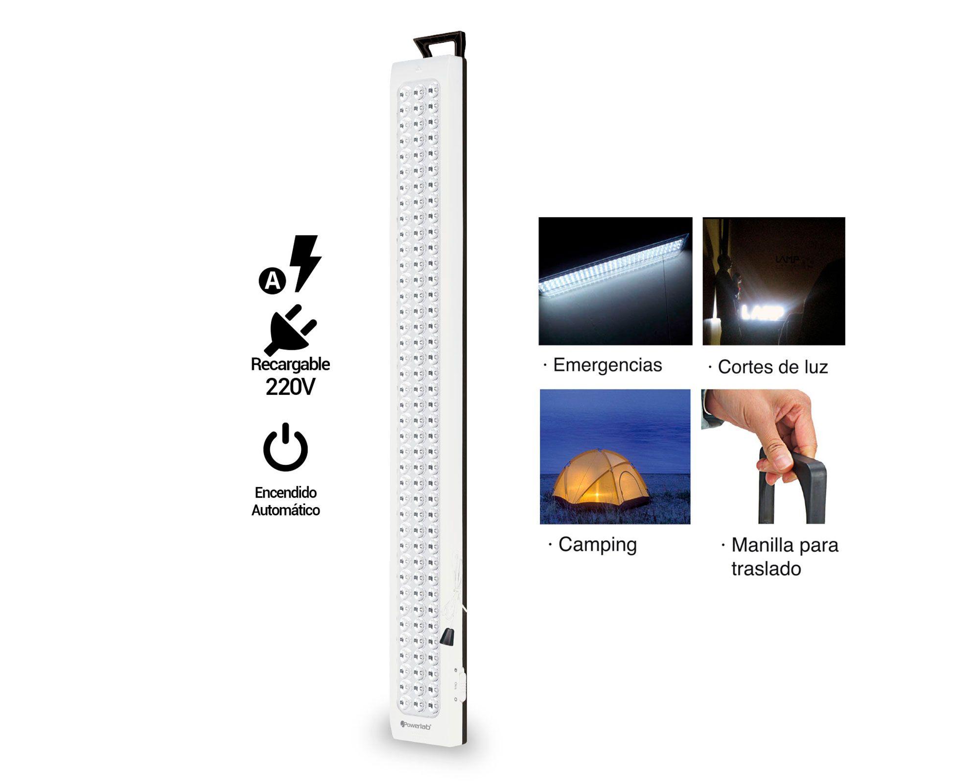 Lámpara de emergencia 120 LED 20 horas Powerlab-4