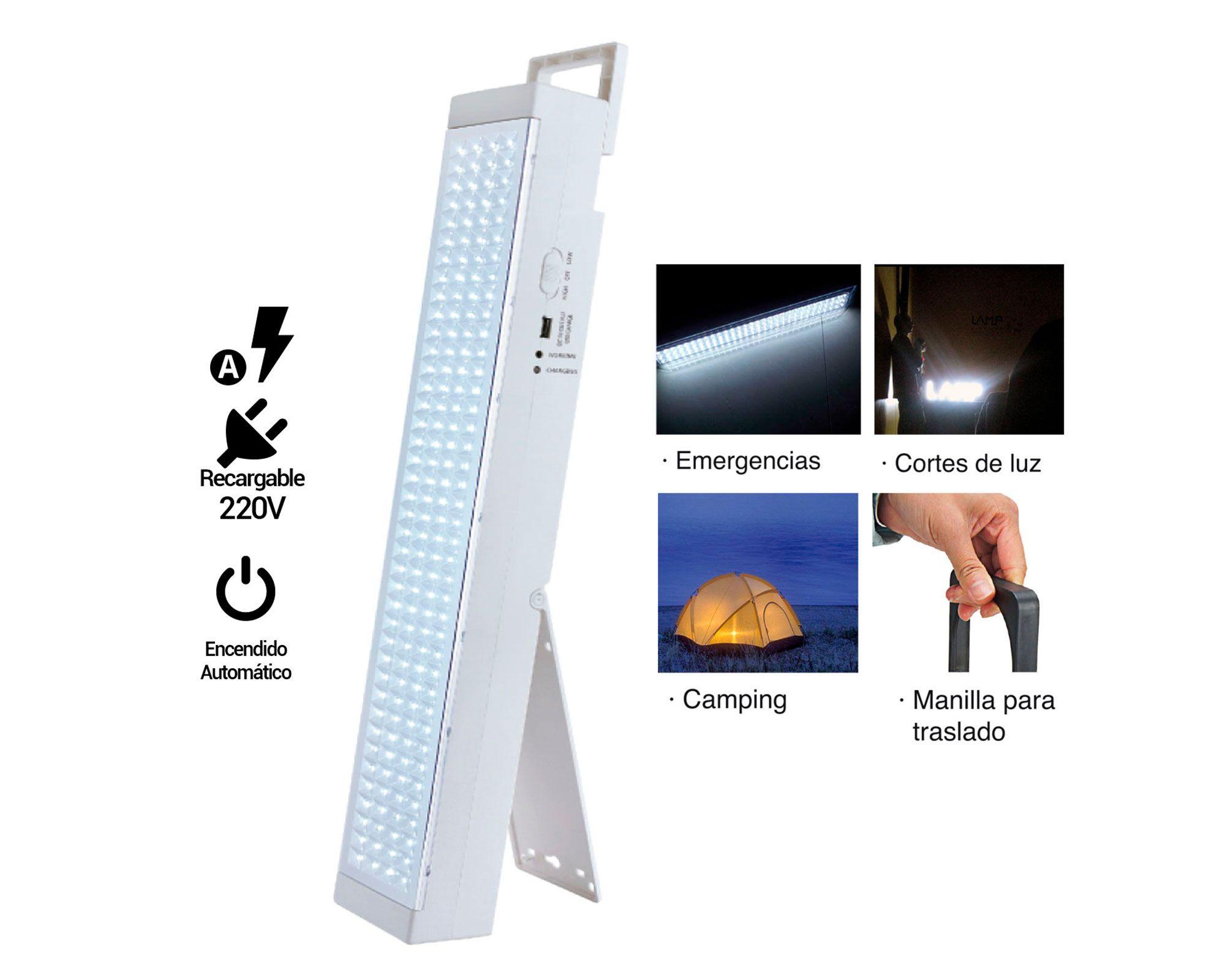 Lámpara de emergencia 160 LED USB 24 horas Powerlab-6