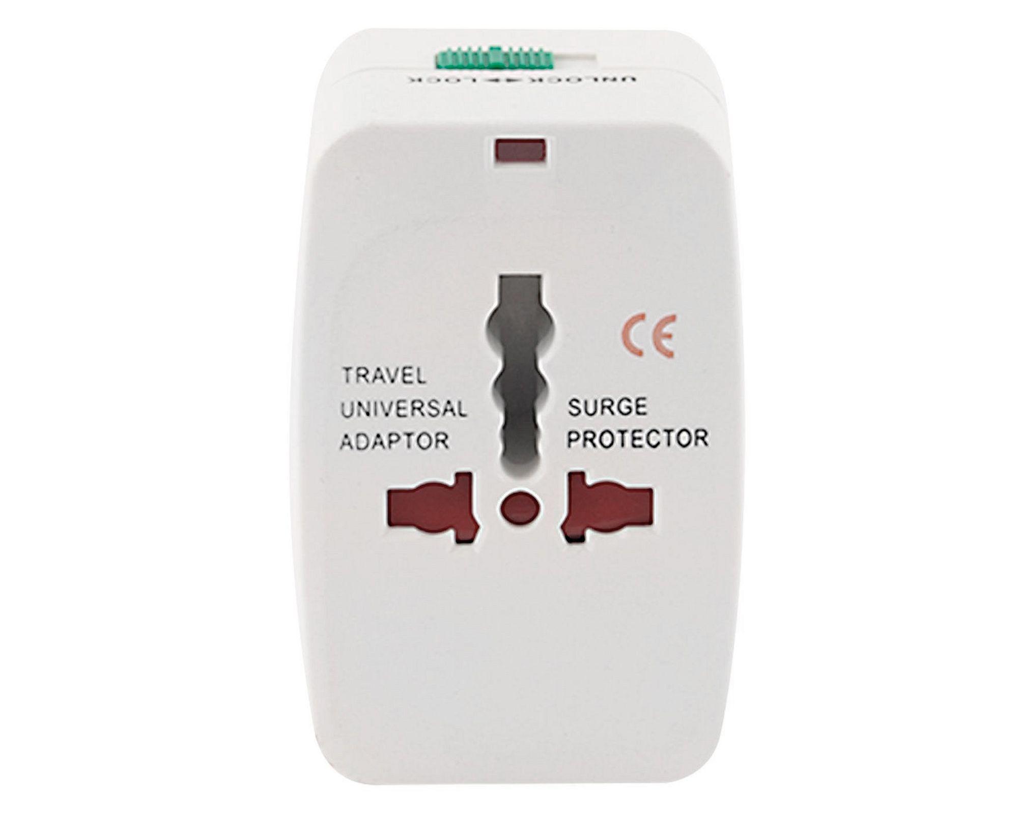 Adaptador para viaje USB blanco Ecotek-4