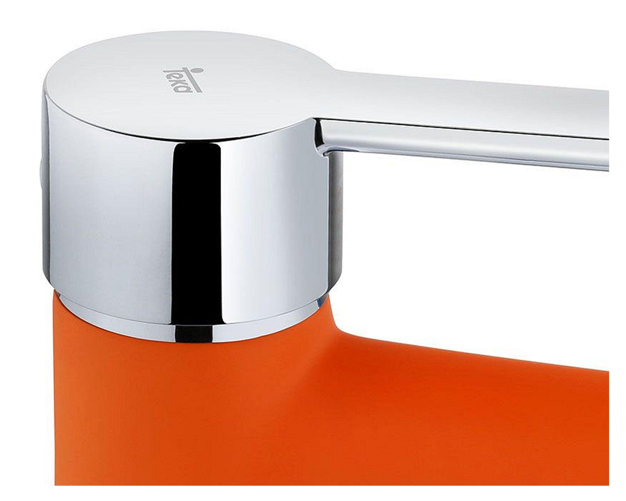 Monomando lavamanos Inca fashion naranjo Teka-1