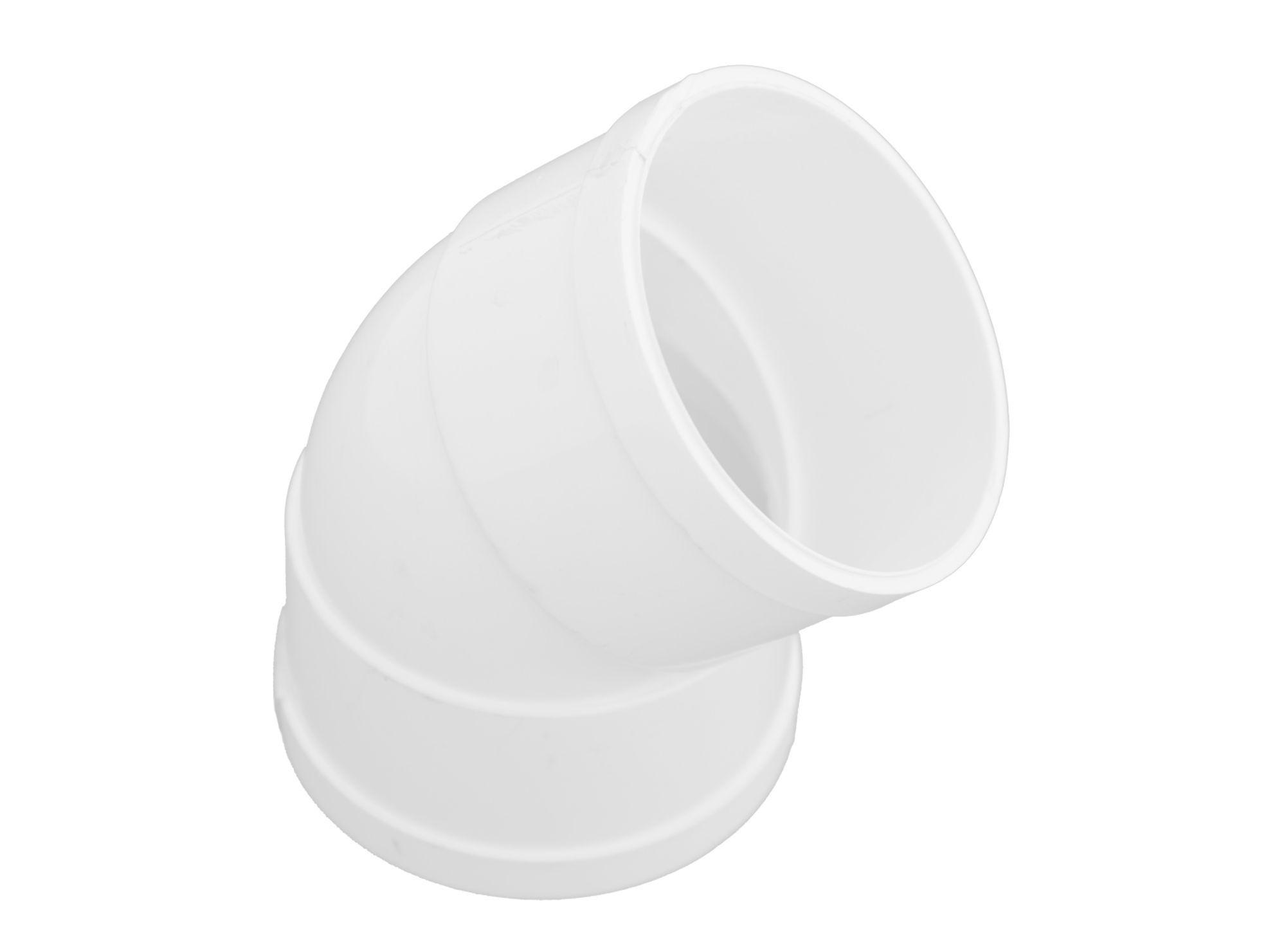 Codo 45º H-H PVC blanco-2