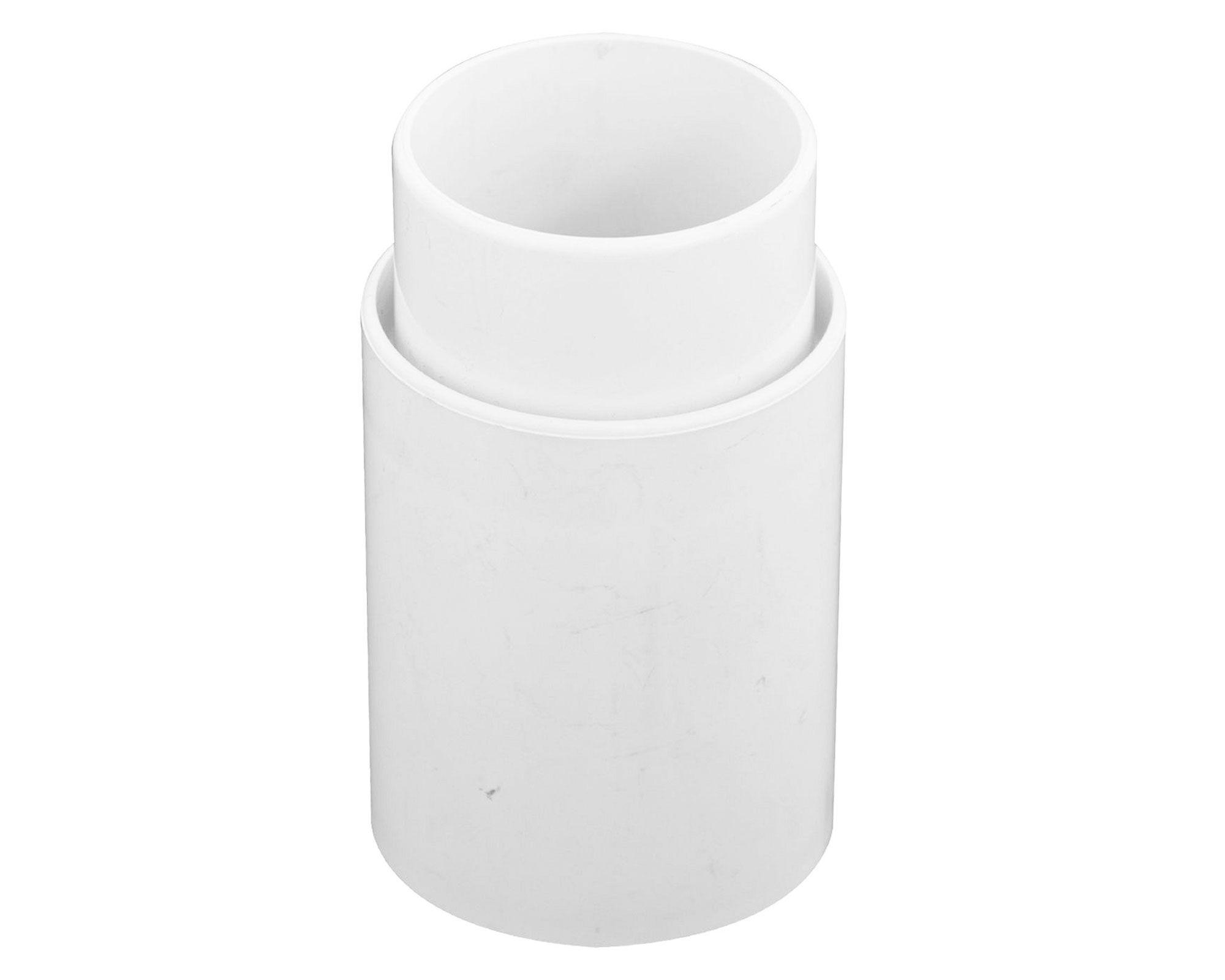 Copla de bajada PVC blanco-3