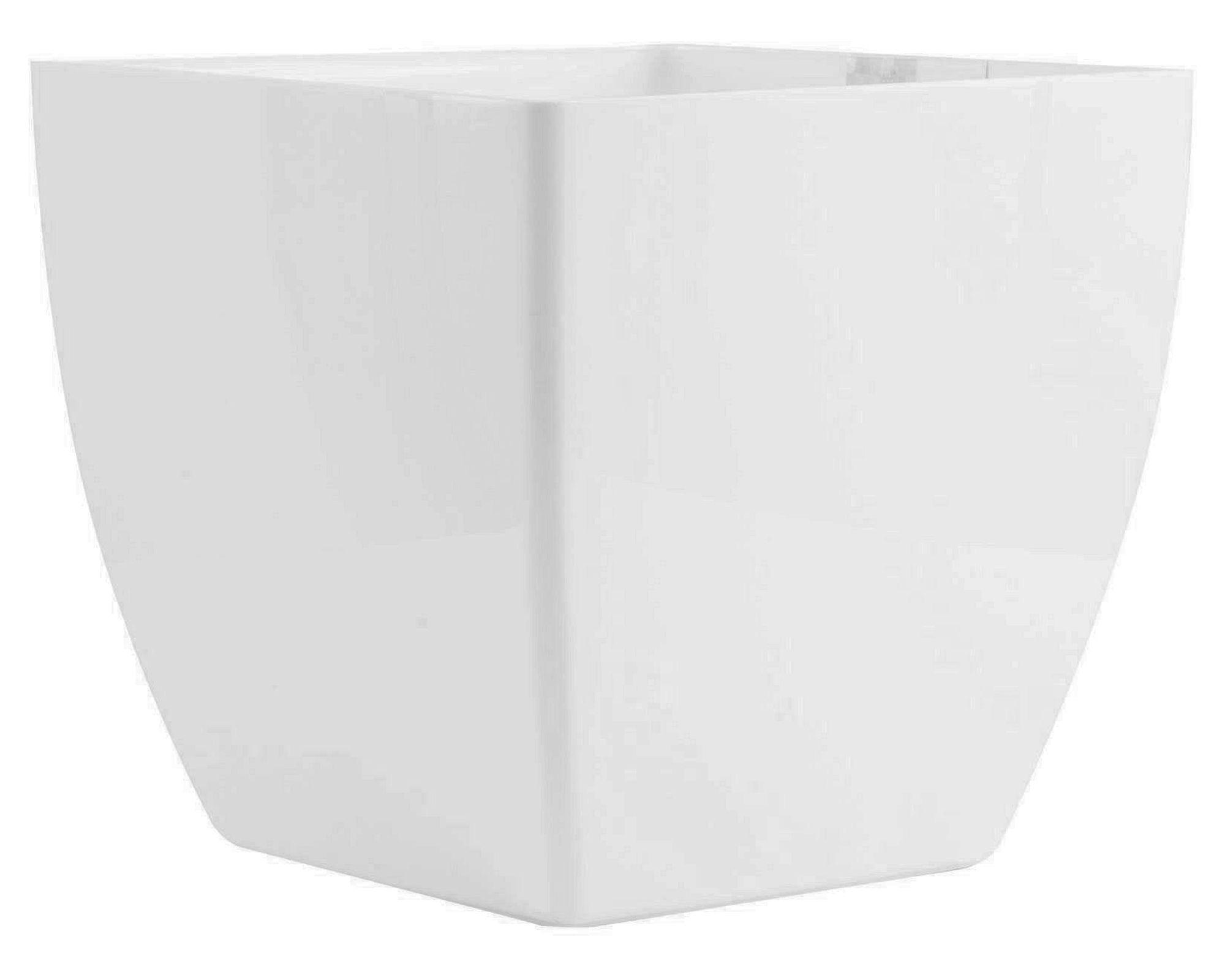 Macetero autorregante 30 cm Siena blanco Artevisa-0
