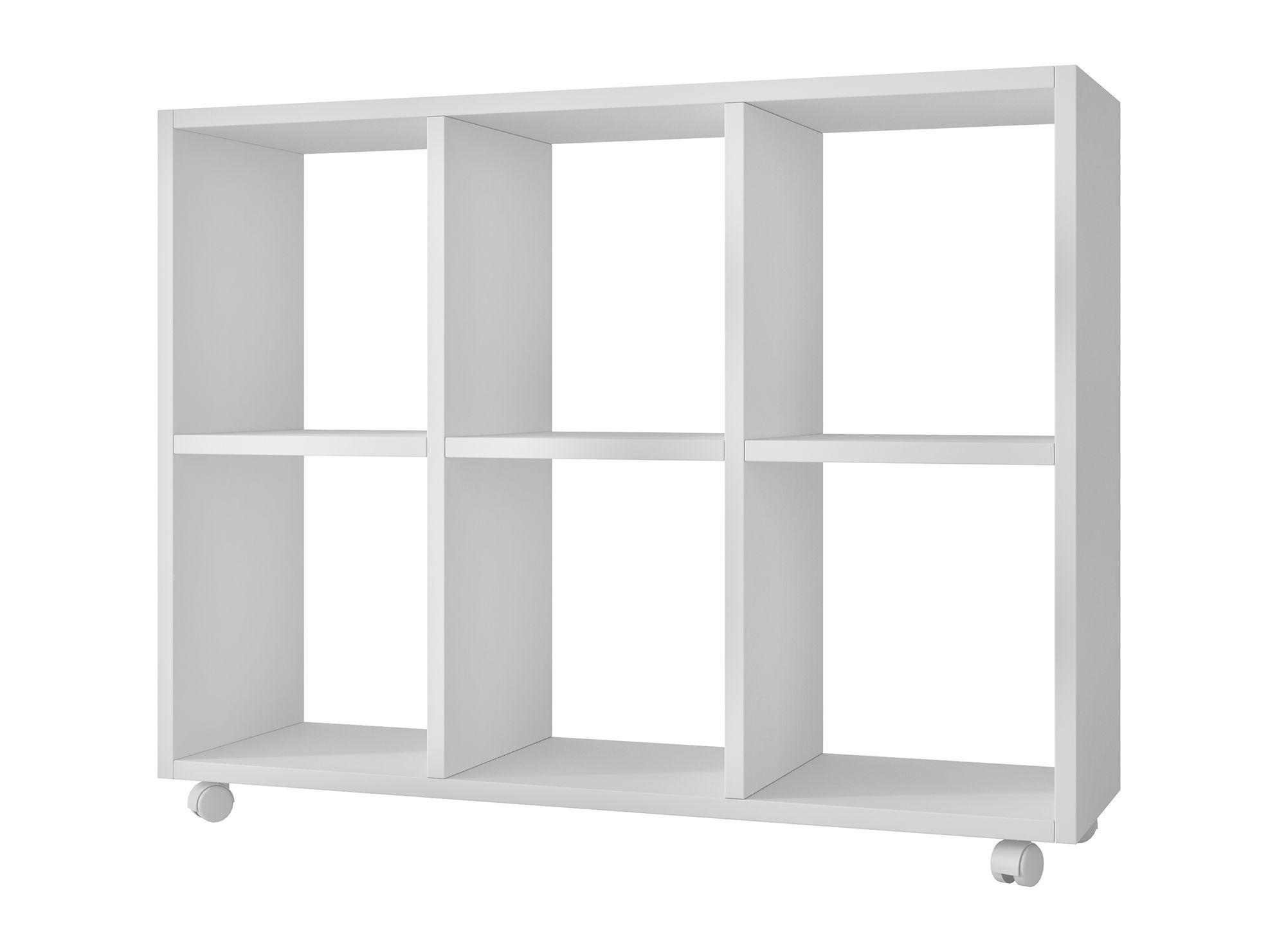 Estante 6 divisiones BE09 blanco Exit-0