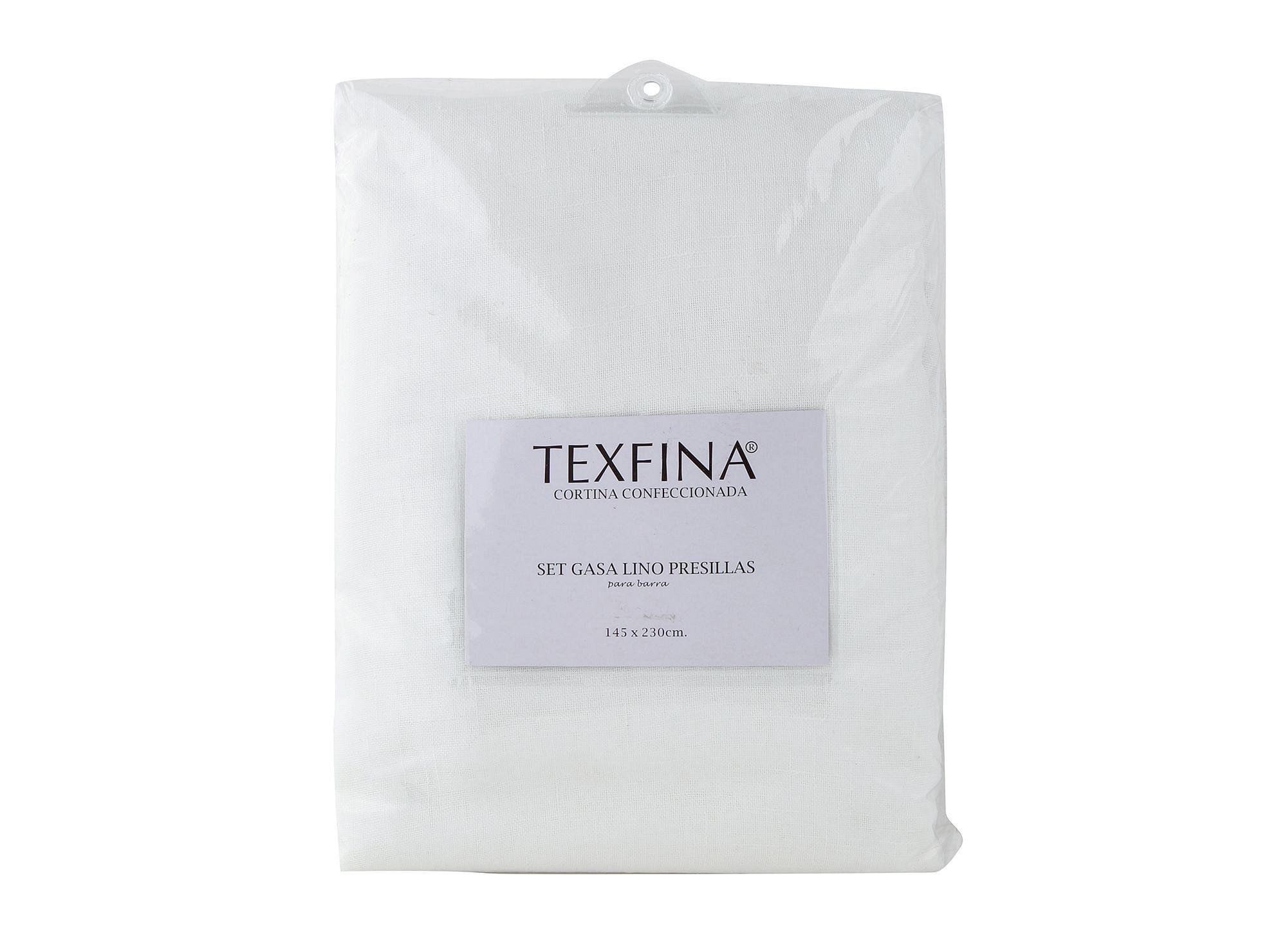 Set gasa lino presillas 145x230 cm Texfina-4