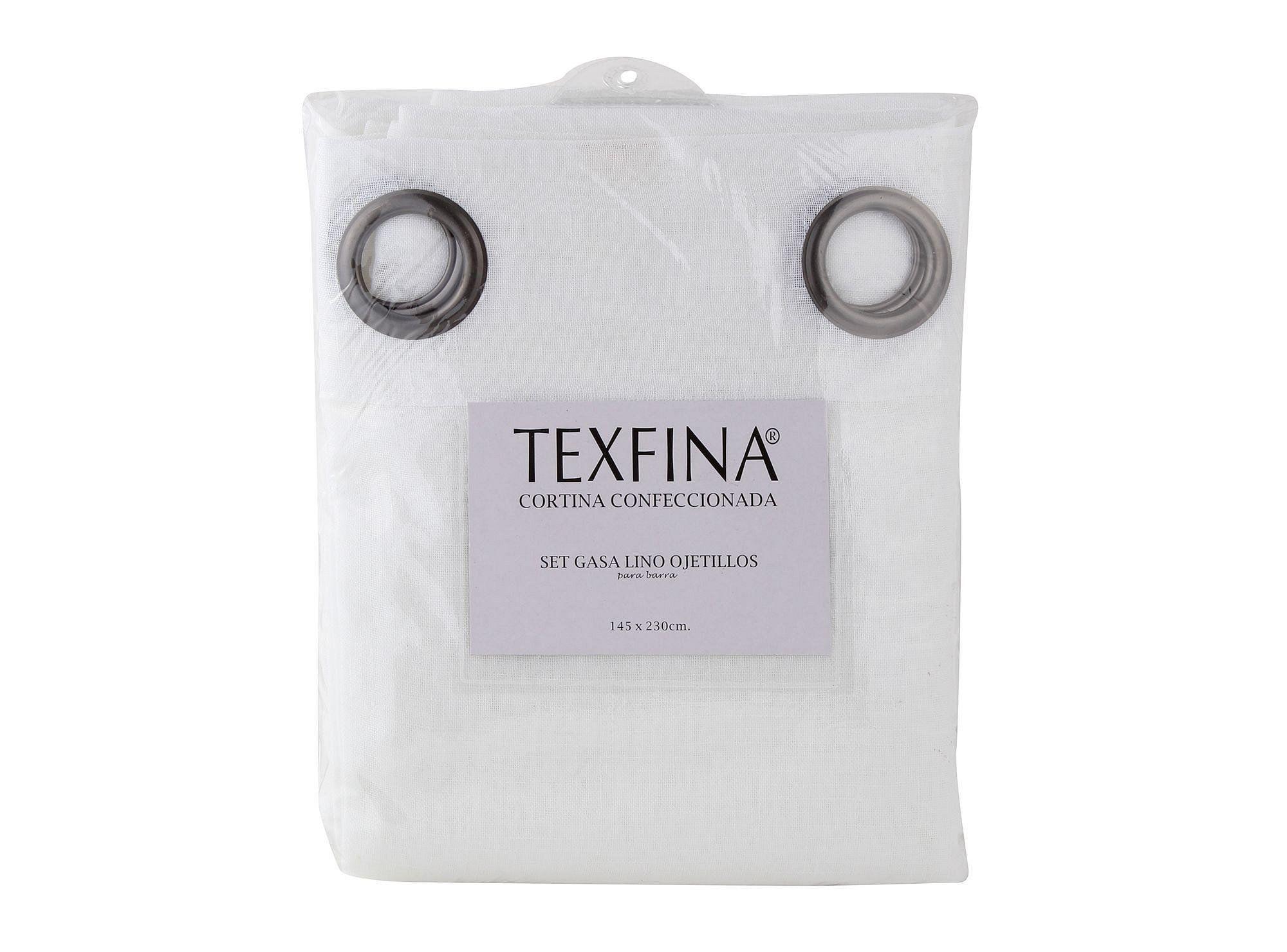 Set gasa lino ojetillos 145x230 cm Texfina-4