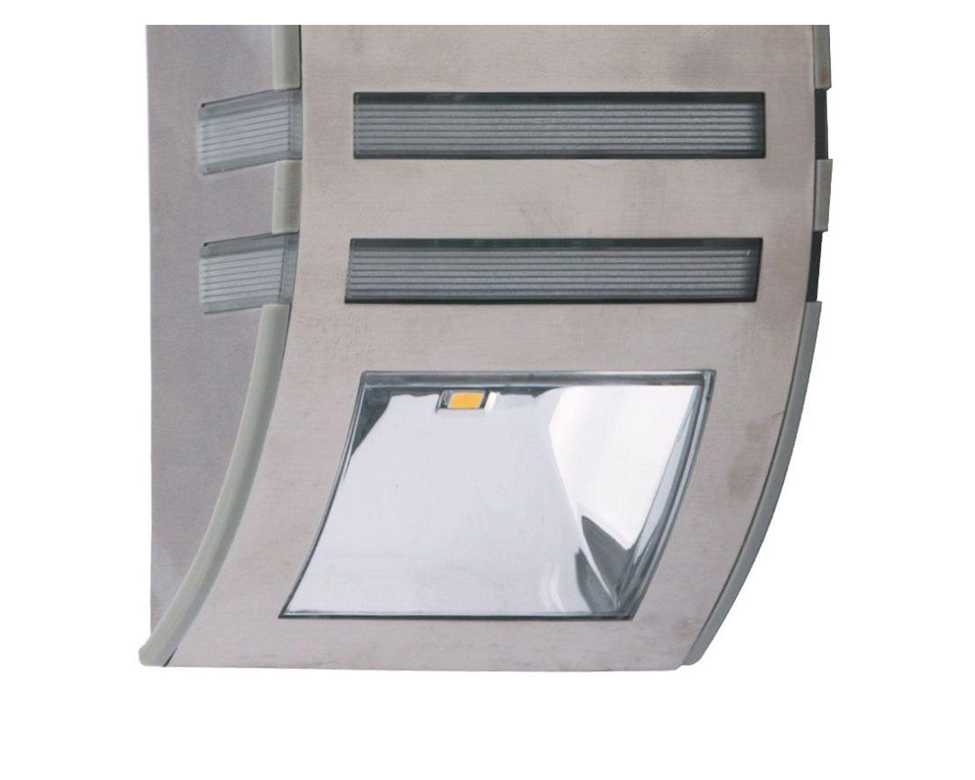 Aplique solar muro 1L LED silver ByP-3