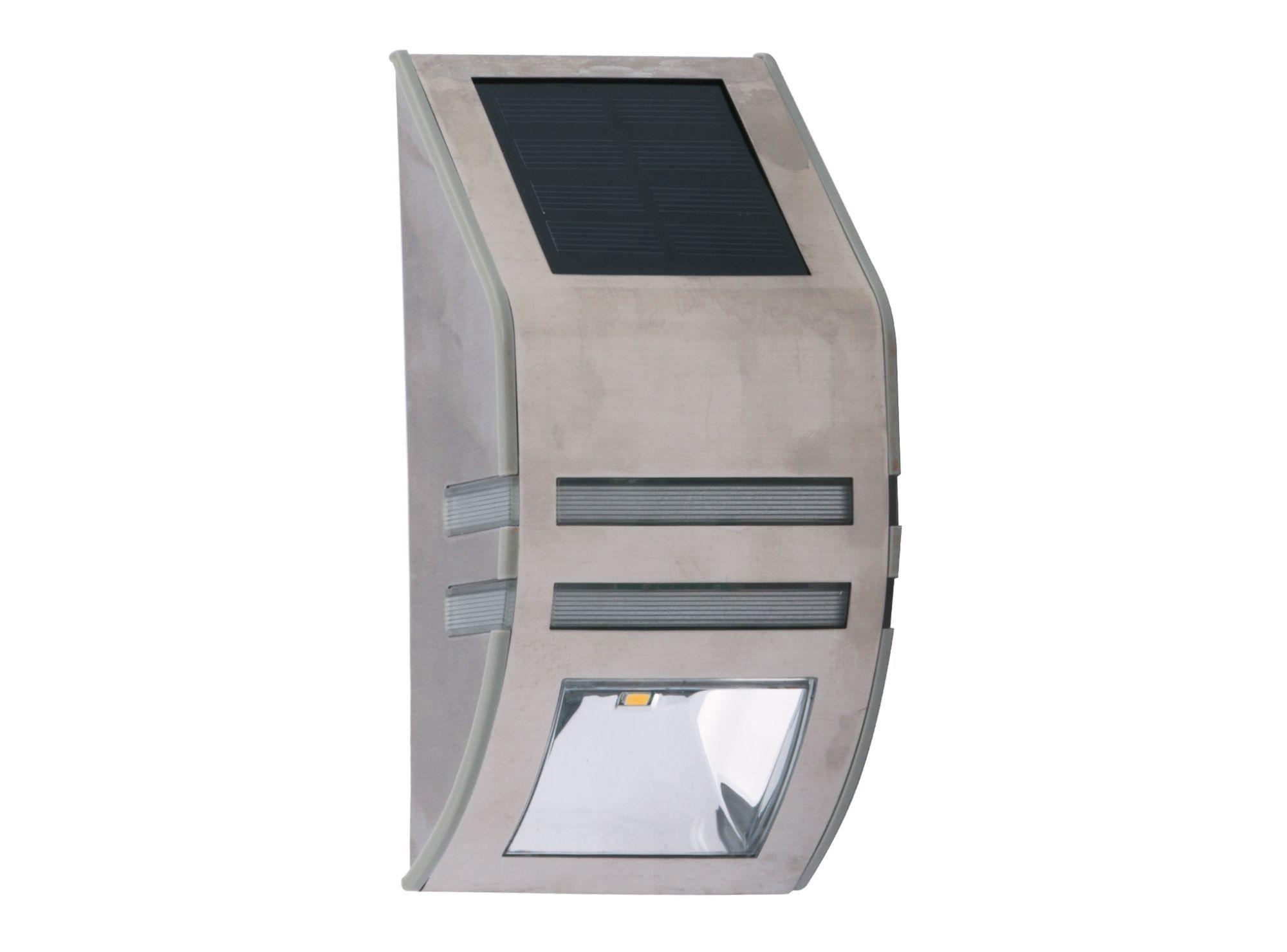 Aplique solar muro 1L LED silver ByP-0
