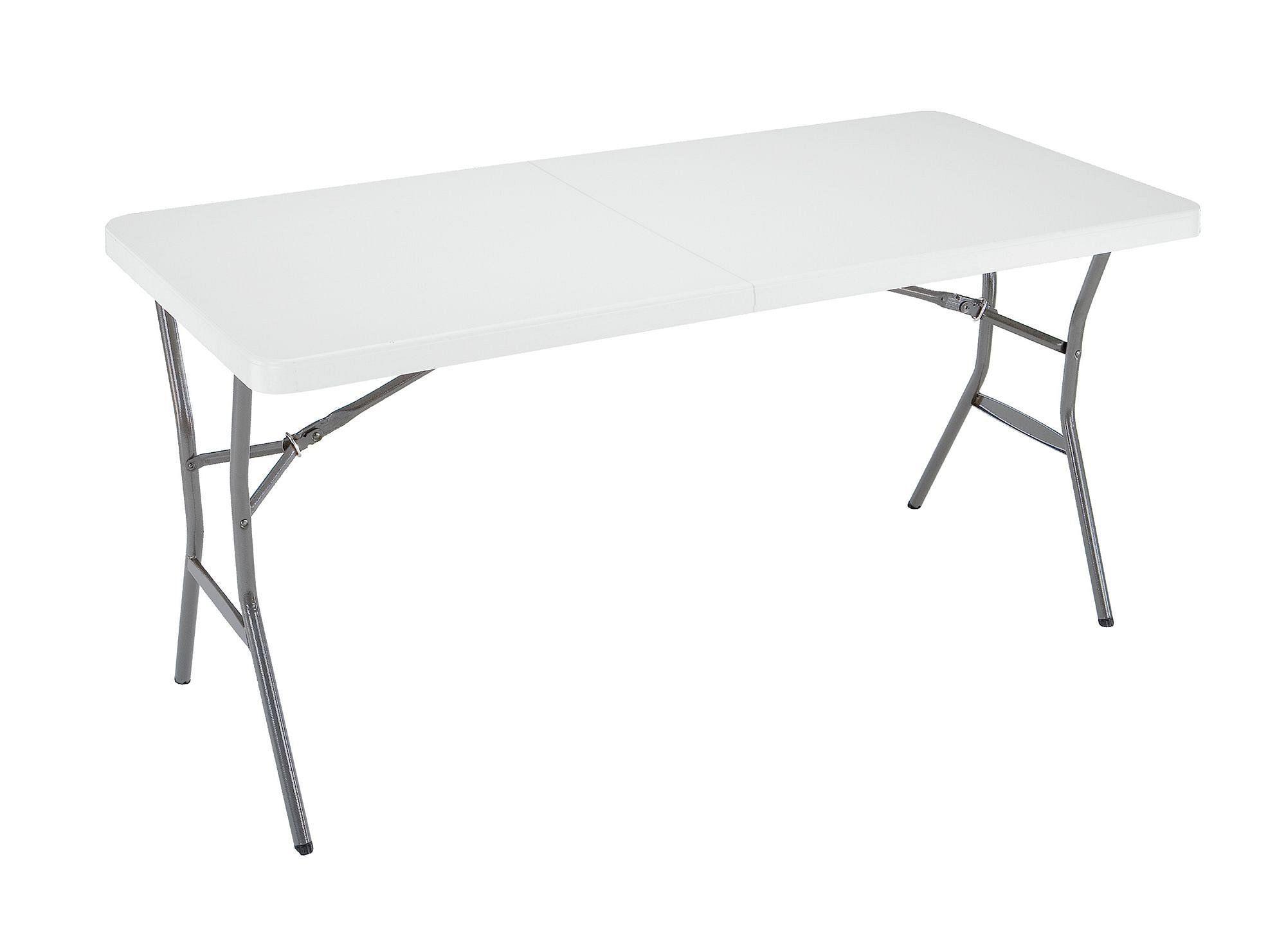 Mesa plegable 71x78x9 cm blanco Lifetime-0