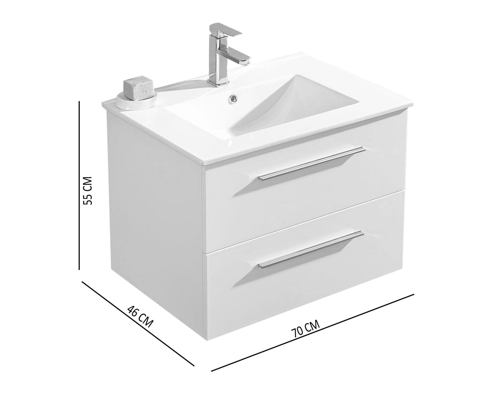 Mueble vanitorio 70 cm Myra blanco Vessanti-3