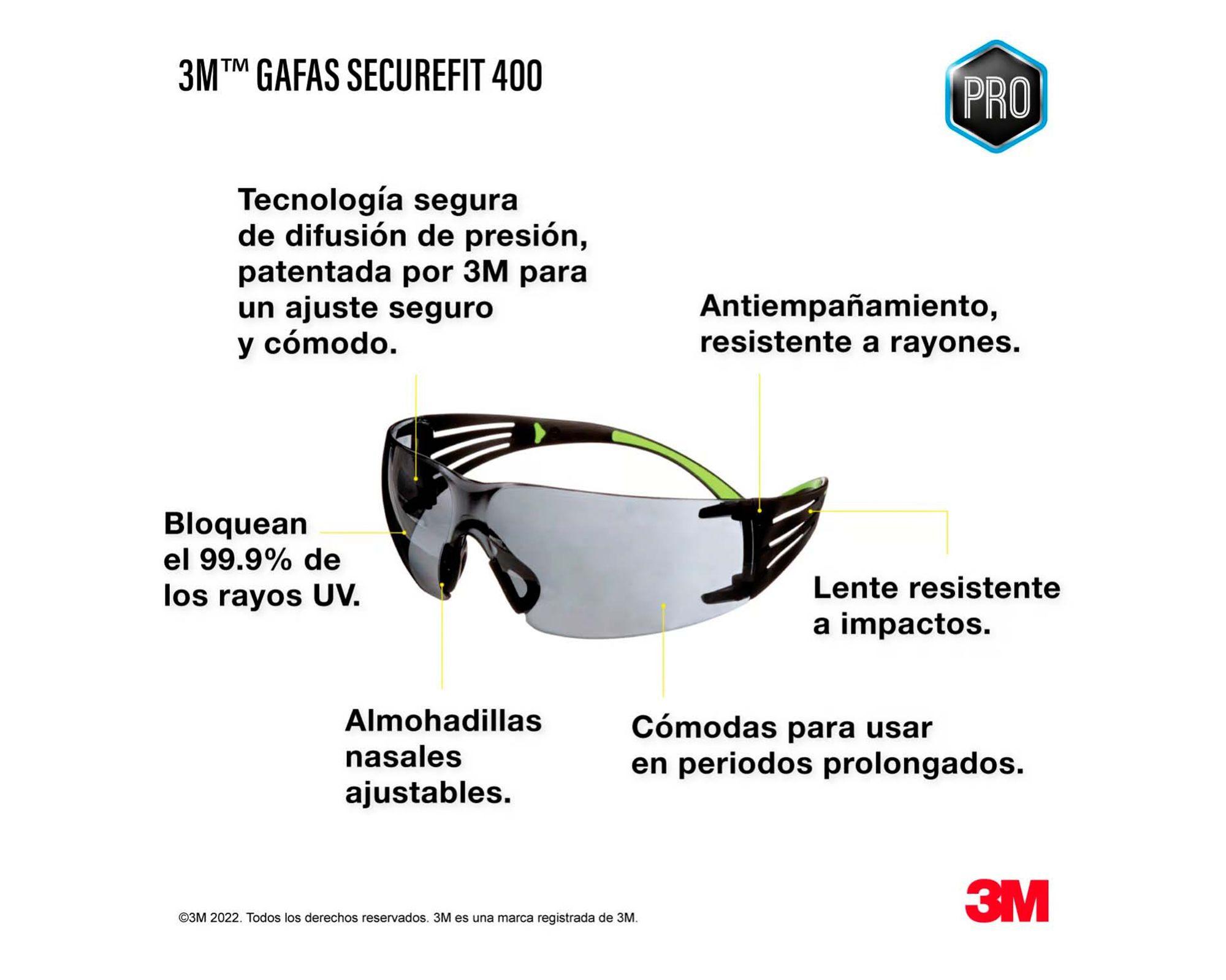 Lente de seguridad Securefit SF400 gris-3