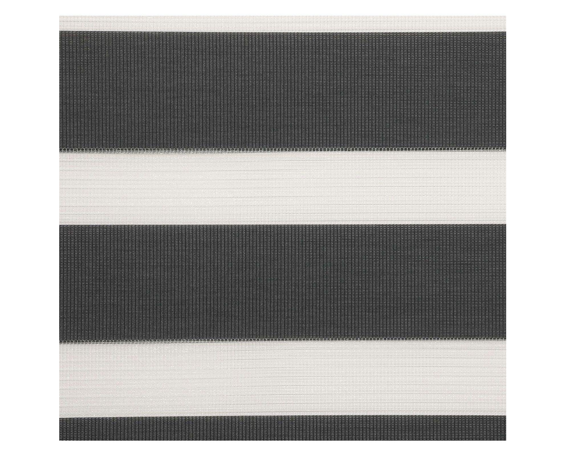 Cortina roller zebra 100x250 cm gris oscuro Cotidiana-3