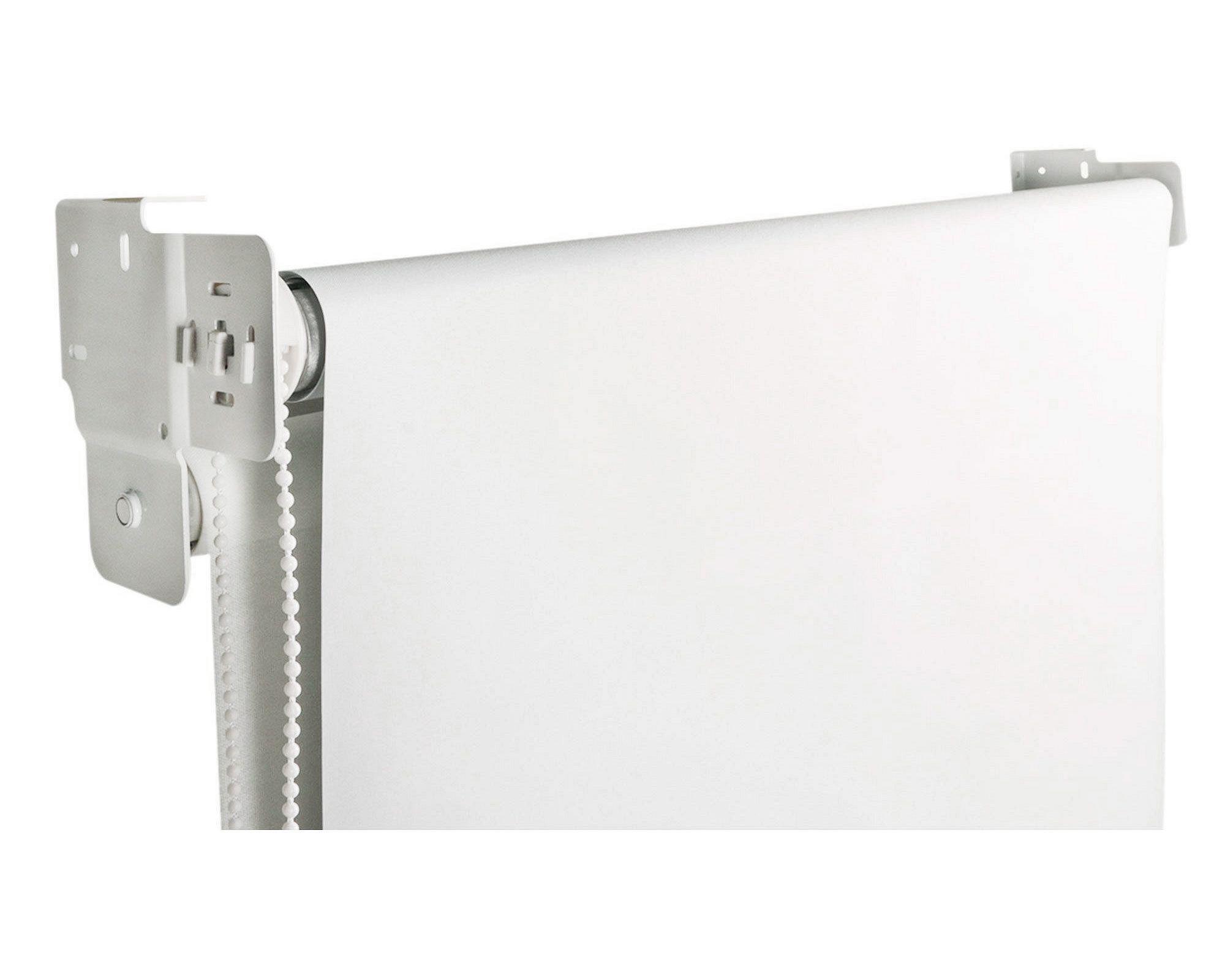 Cortina roller doble blackout 150x165 cm liso blanco Cotidiana-2
