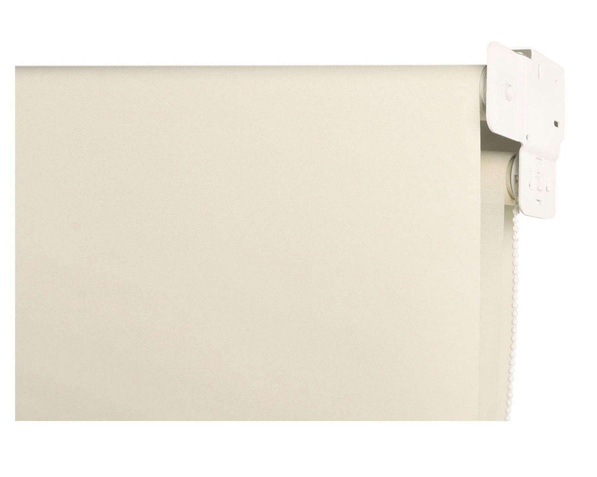 Cortina roller doble blackout 140x250 cm liso beige Cotidiana-1