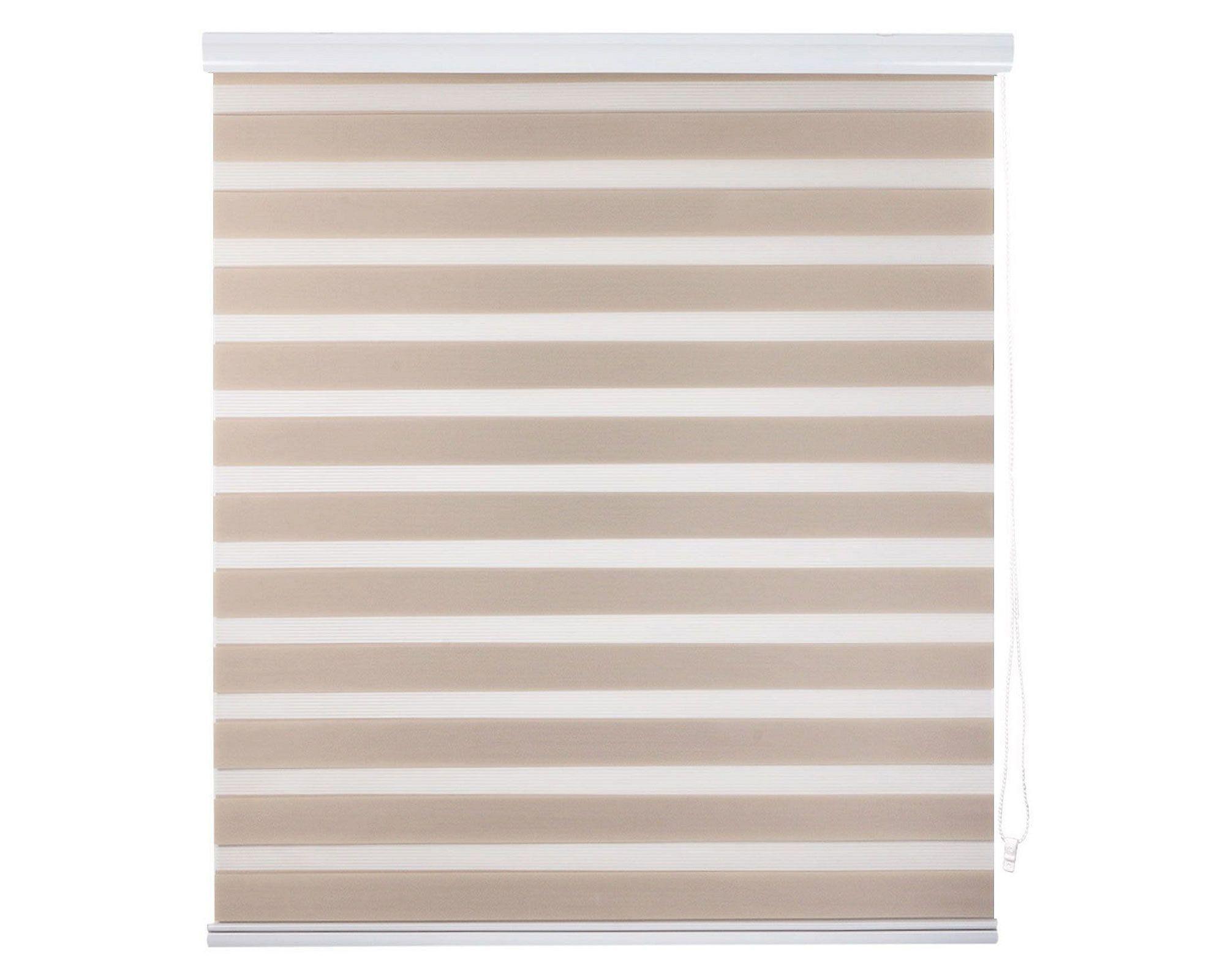 Cortina roller zebra 160x165 cm beige Cotidiana-0
