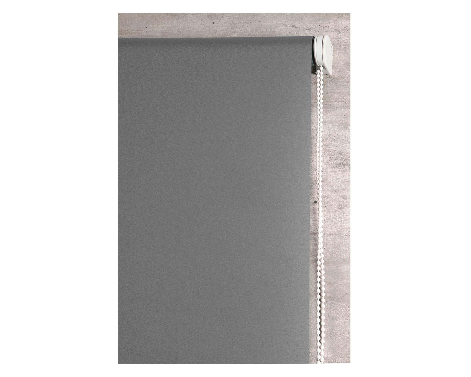Cortina roller blackout 160x165 cm gris oscuro Cotidiana-1