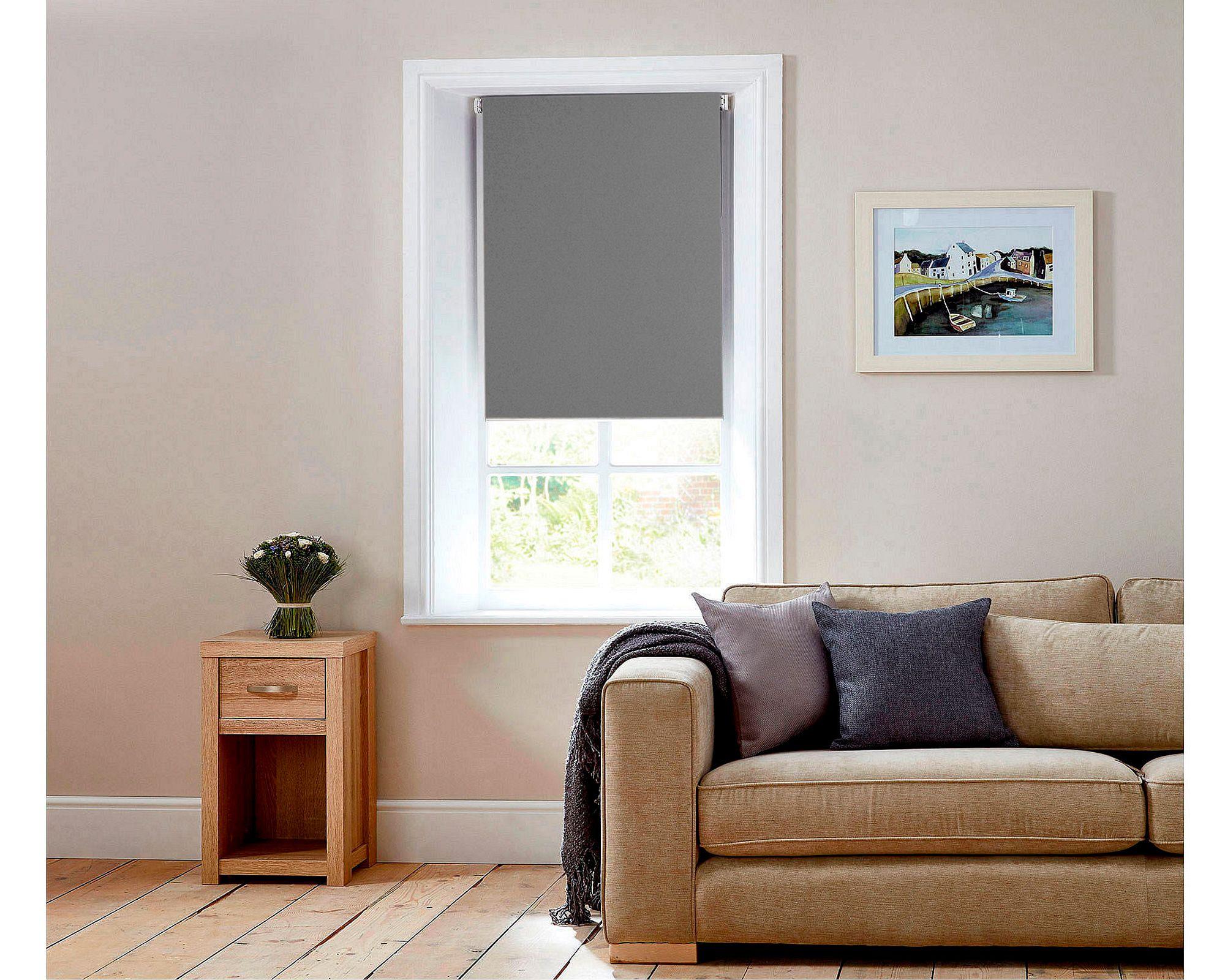 Cortina roller blackout 160x165 cm gris oscuro Cotidiana-5