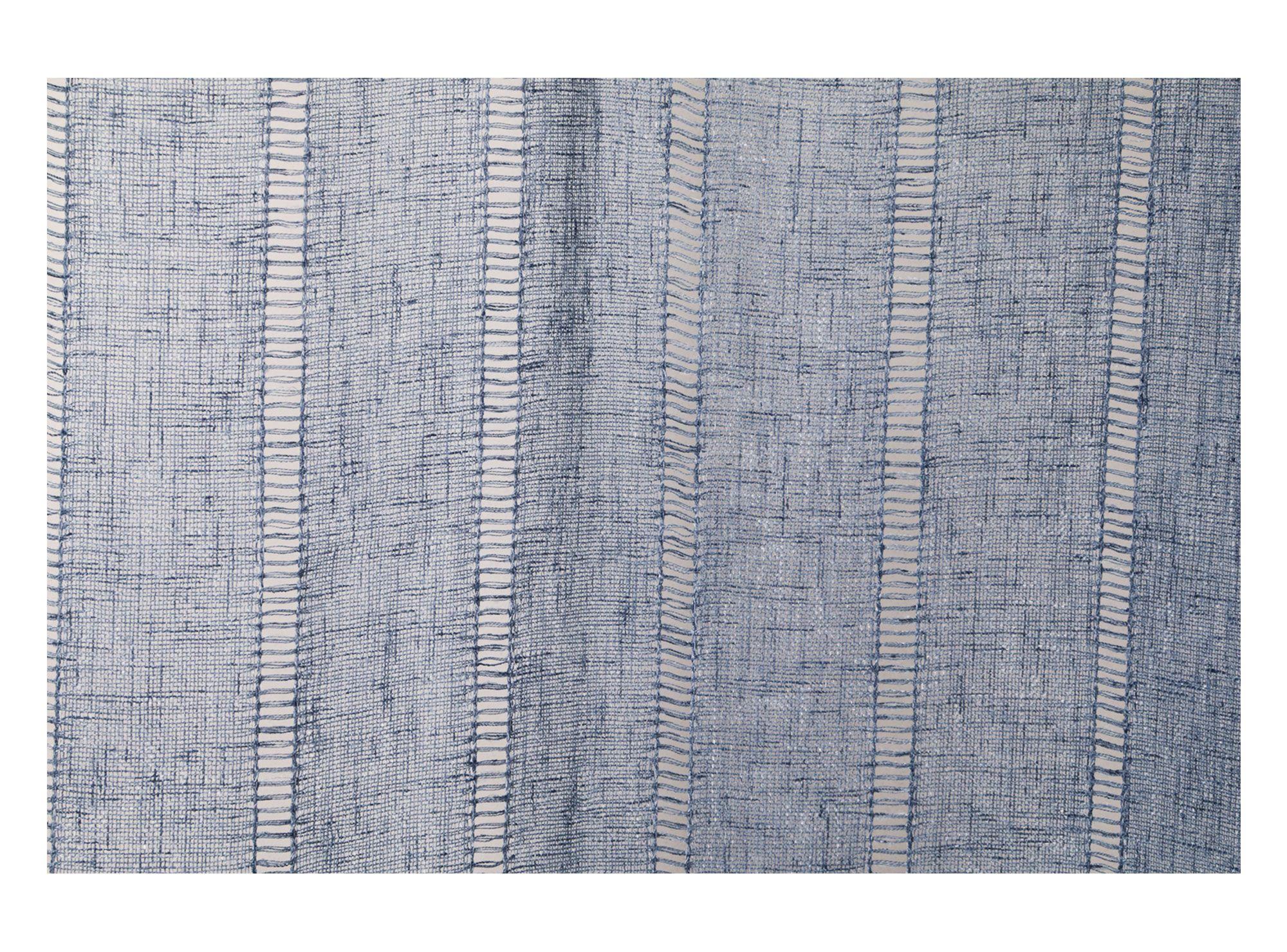 Cortina velo 140x230 cm deshilado azul Cotidiana-2