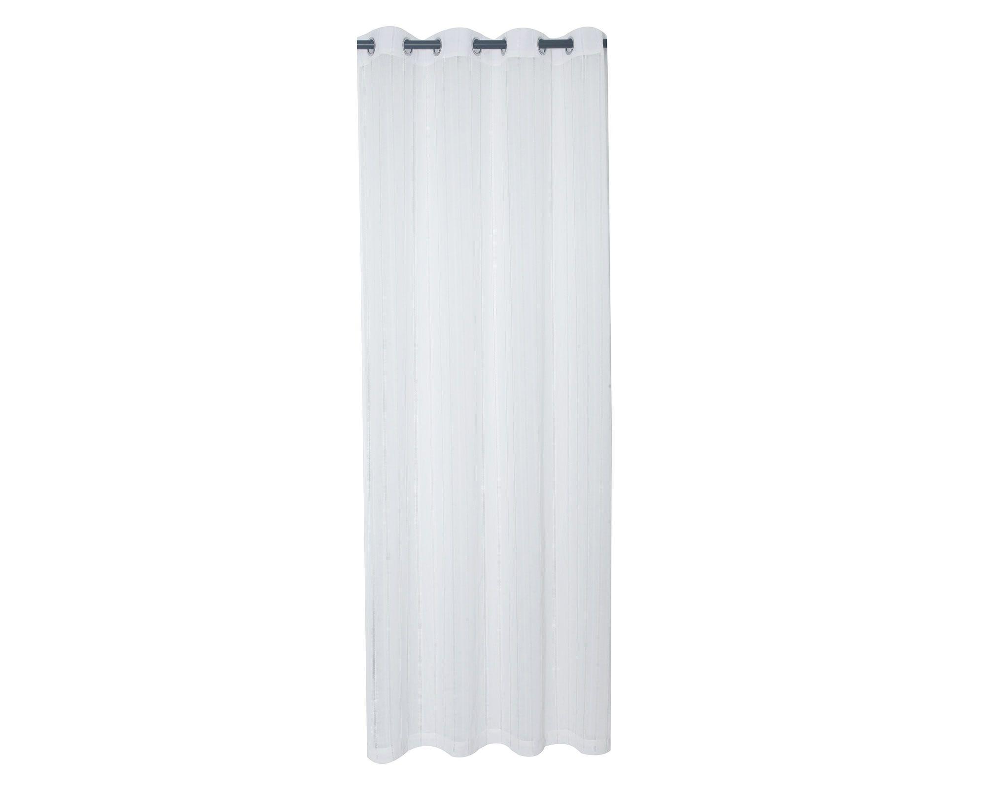 Cortina velo 140x230 cm deshilado blanco Cotidiana-0