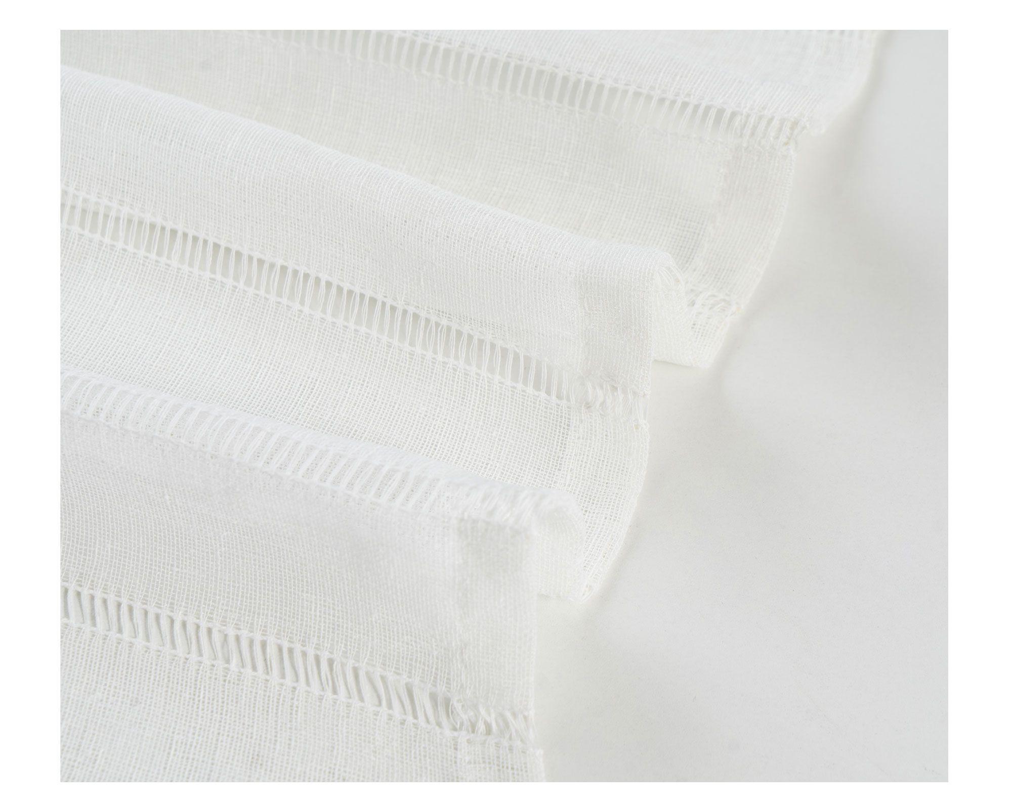 Cortina velo 140x230 cm deshilado blanco Cotidiana-3