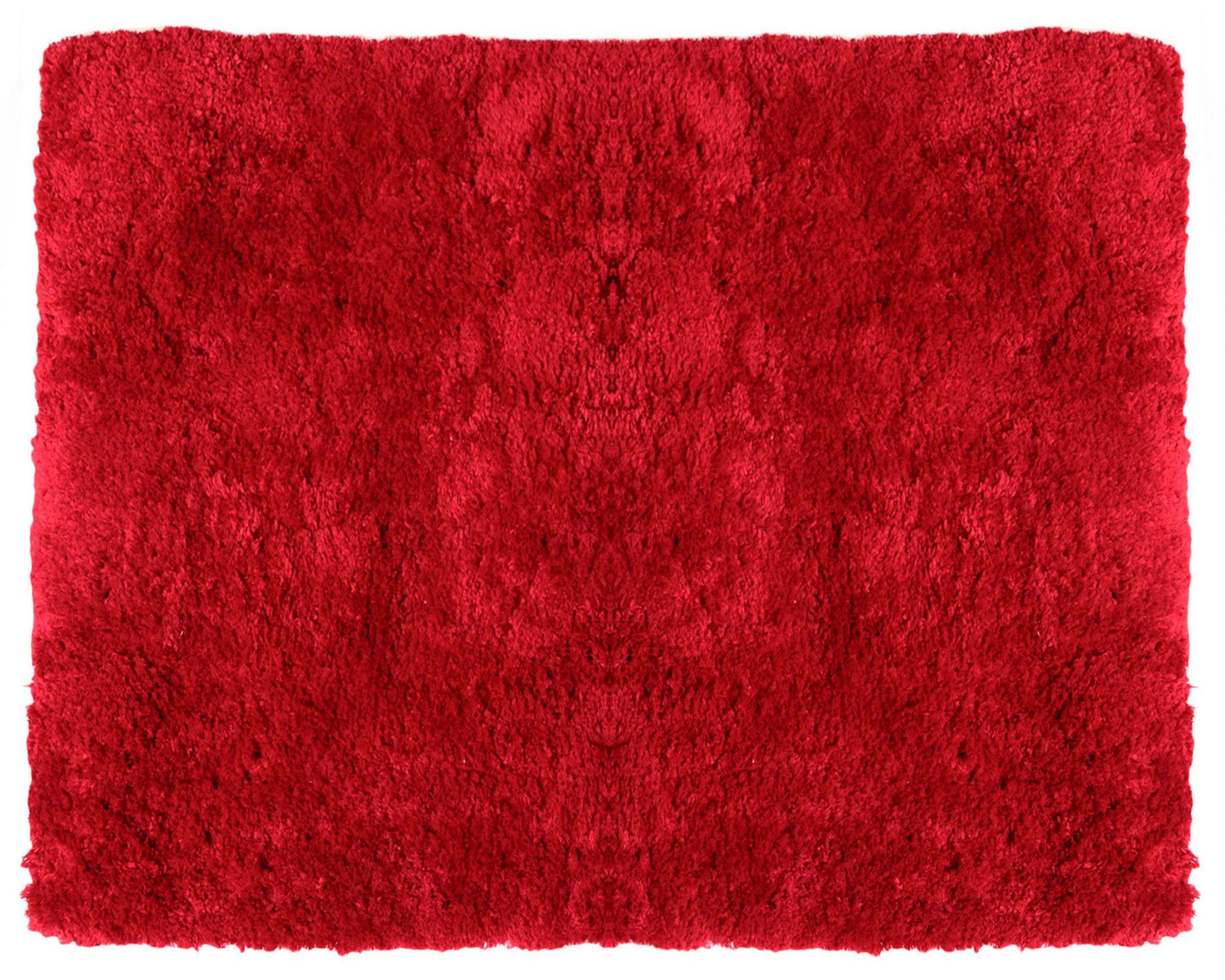 Alfombra shaggy 60x90 cm Siesta rojo Cotidiana-0