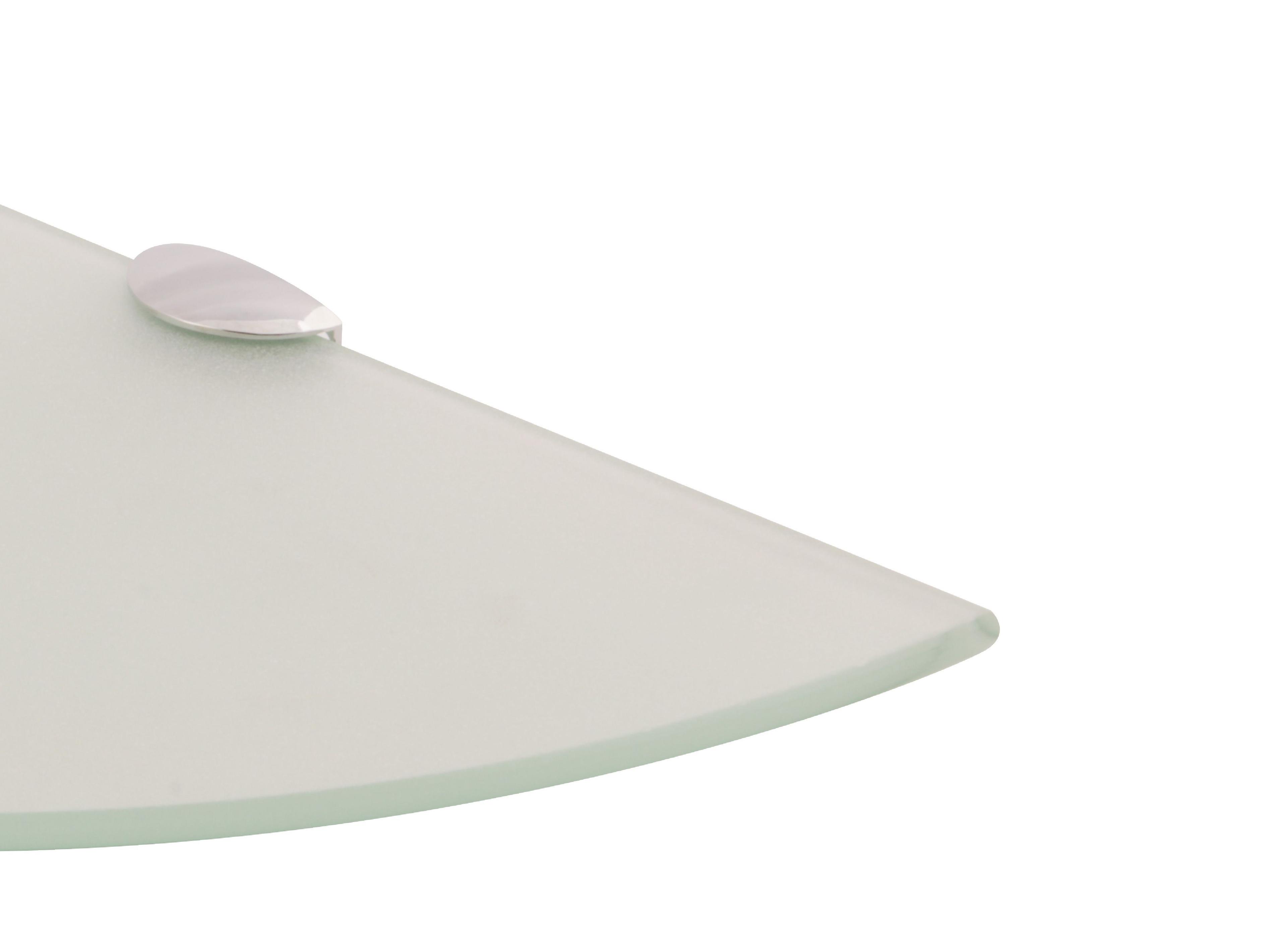 Repisa curva 25x25 cm transparente arenado Vessanti-2