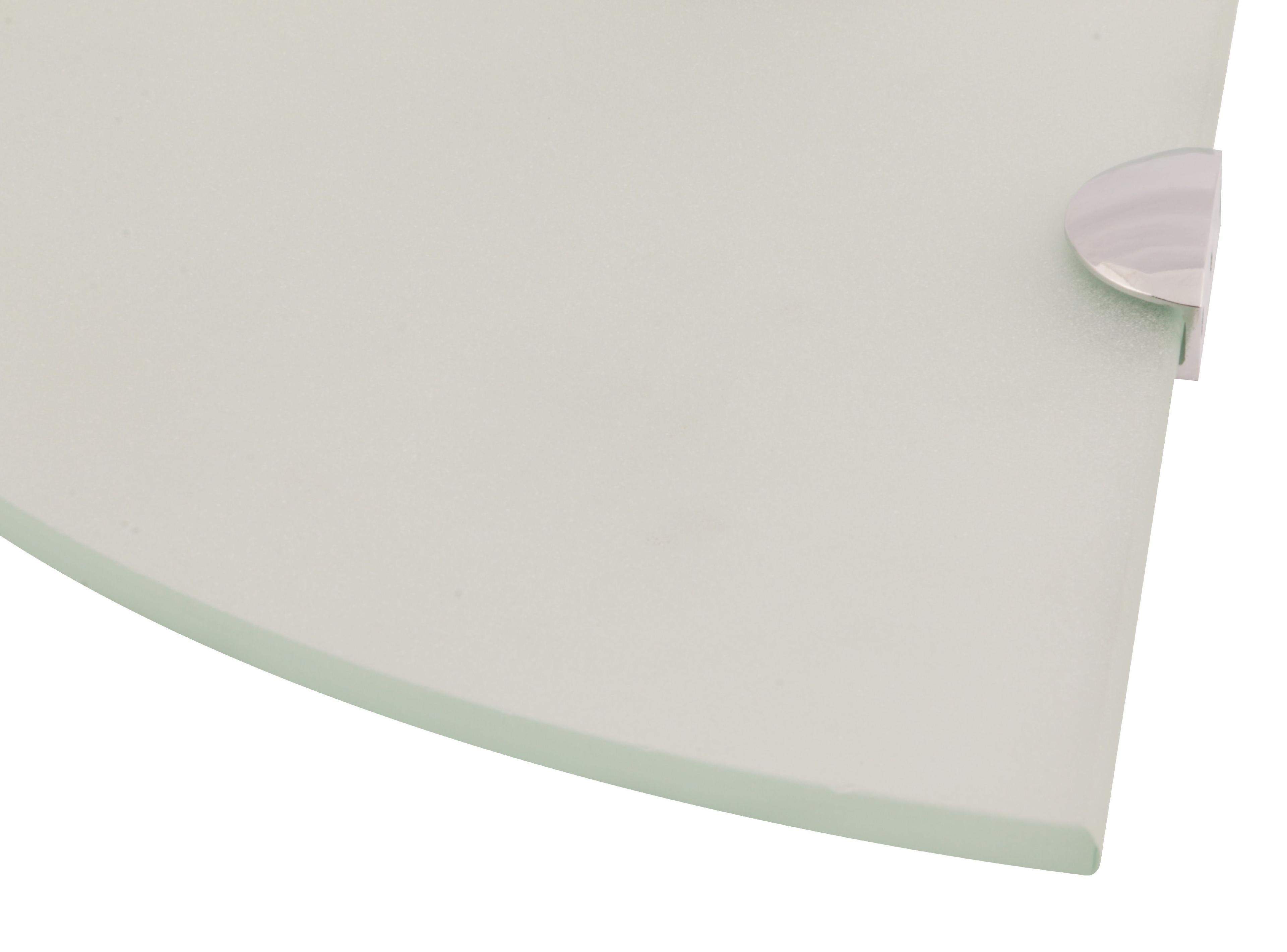 Repisa curva 25x25 cm transparente arenado Vessanti-1