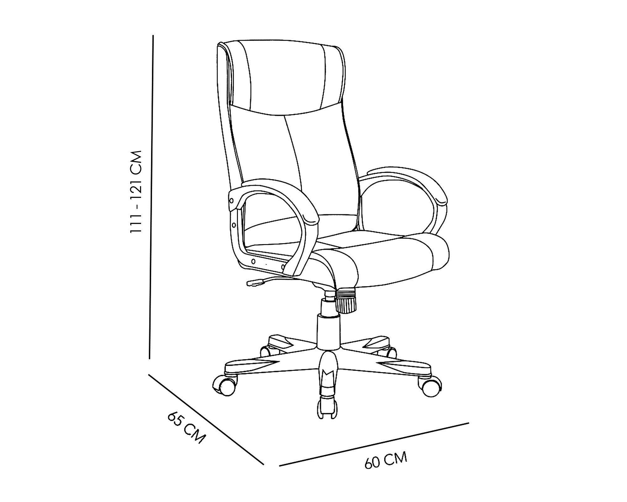 Silla de escritorio ejecutiva Michigan negro M+Design-2