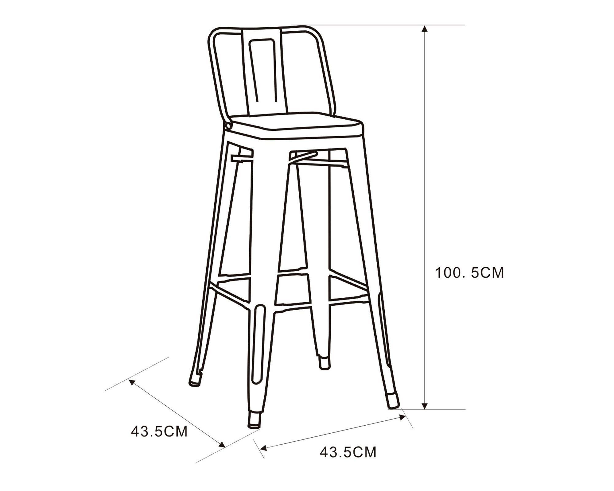 Silla bar Spot cooper negro M+Design-3