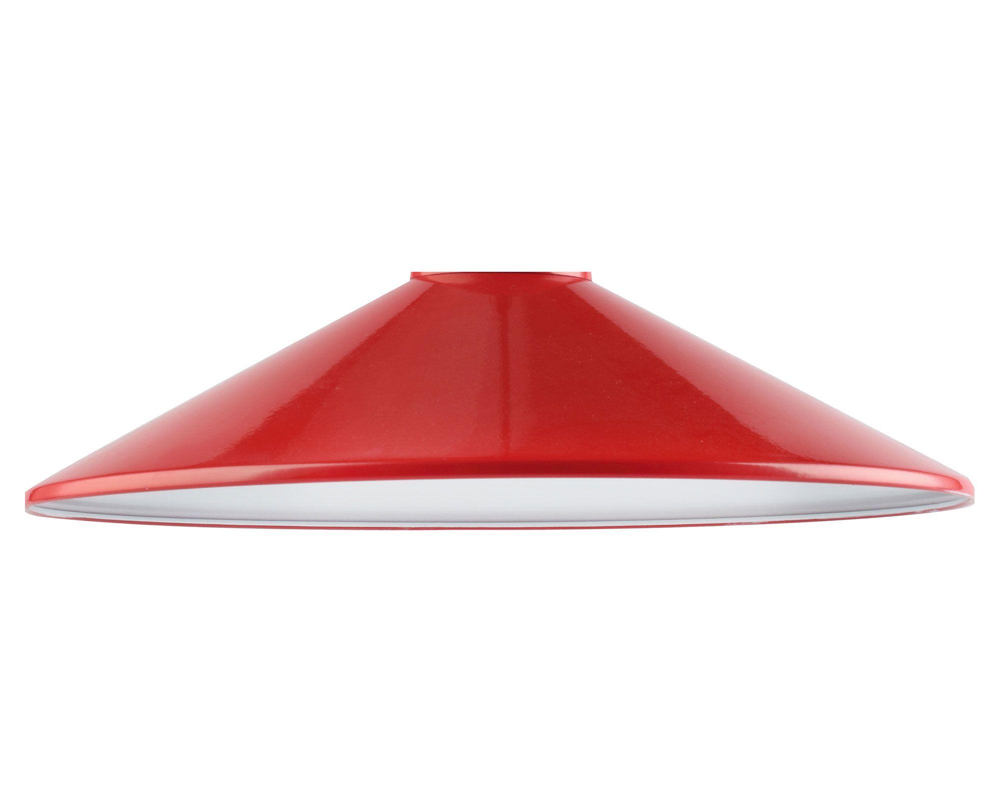 Lámpara colgante Kleia rojo E27 Abitare-4