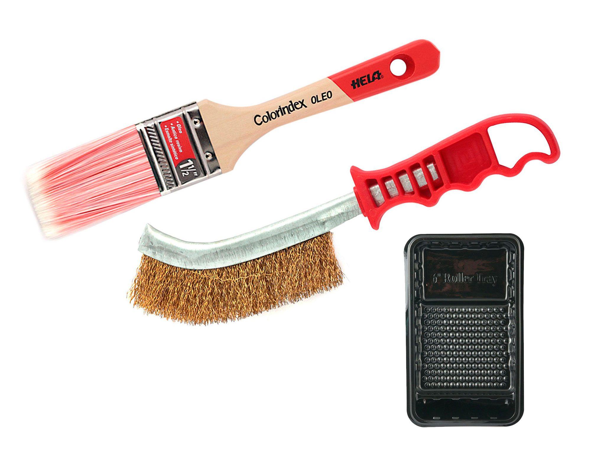Kit pinta reja bandeja + hisopo + brocha Hela-0