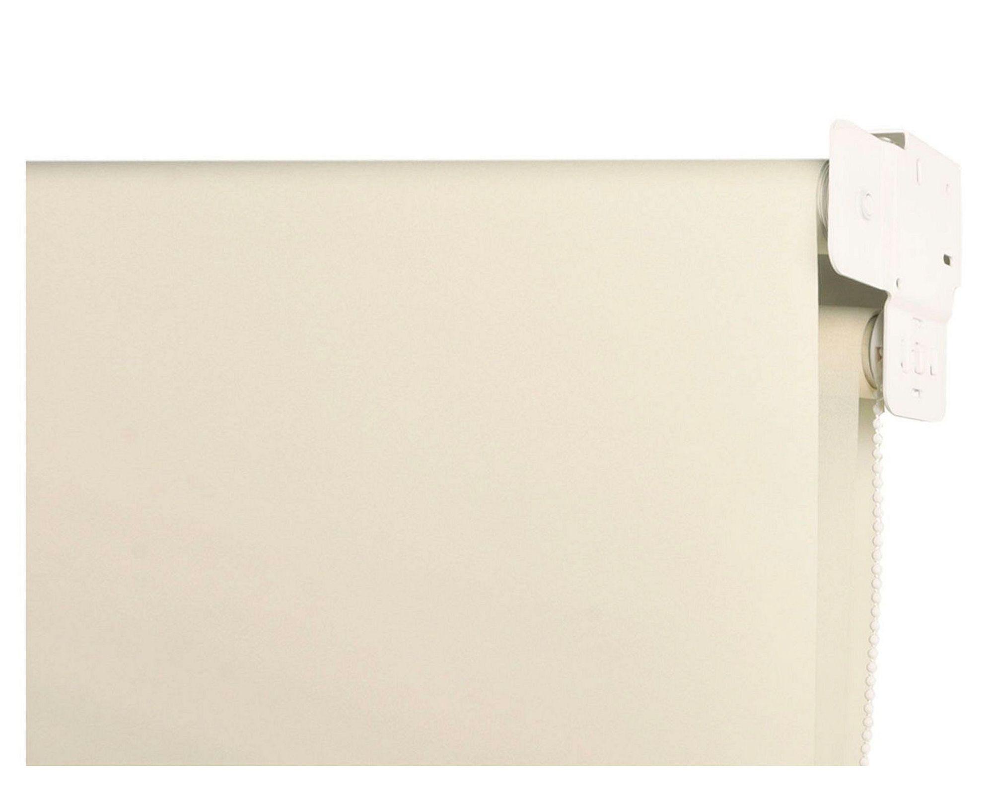 Cortina roller doble blackout 180x165 cm liso beige Cotidiana-1