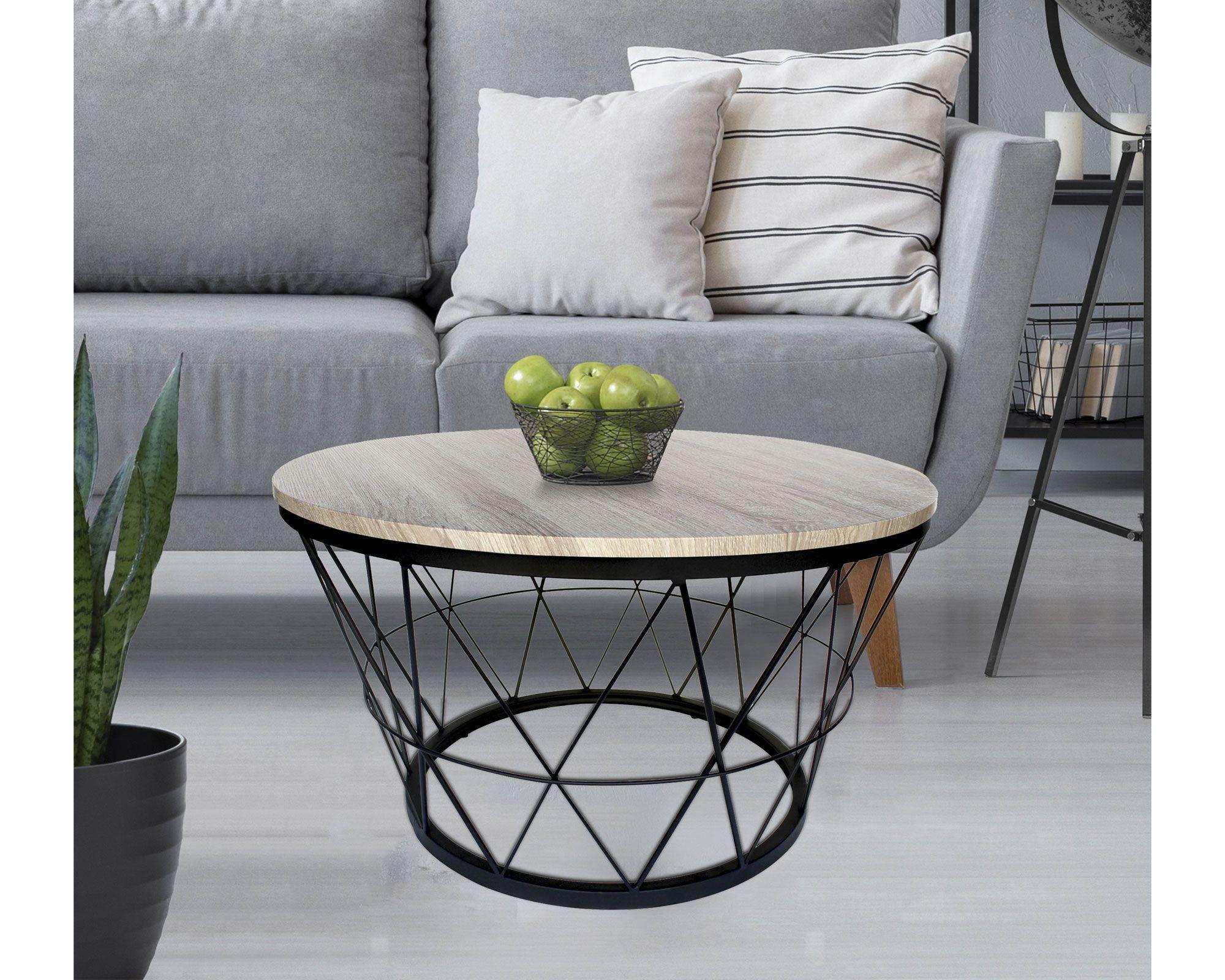 Mesa centro natural/negro M+Design-2