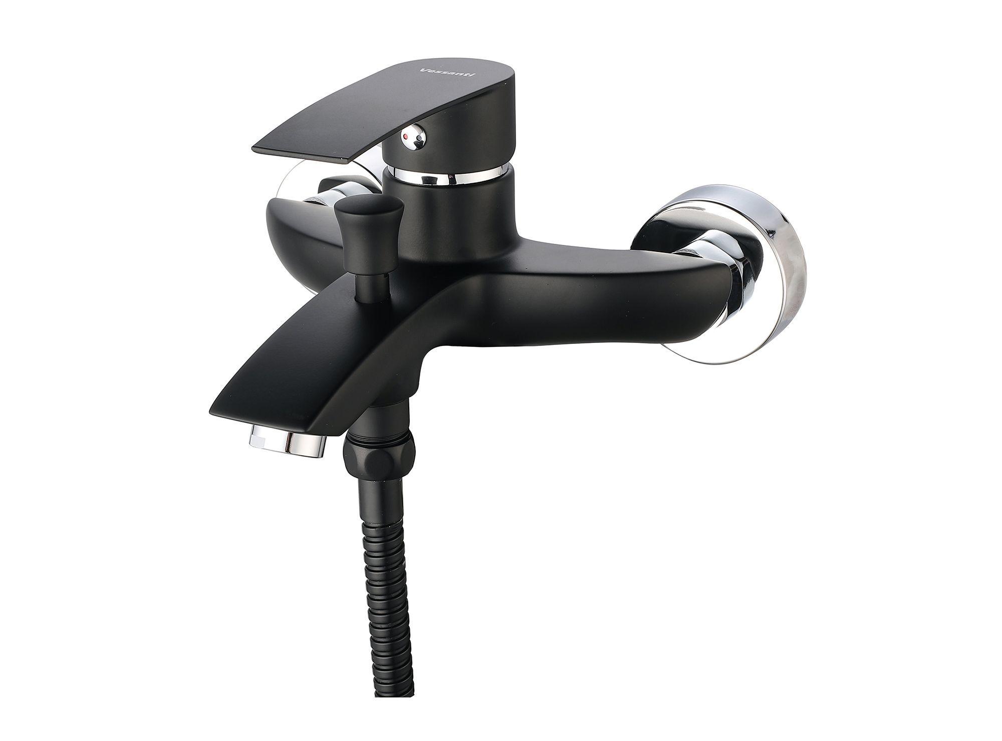 Combinación tina ducha Ibiza negro Vessanti-1