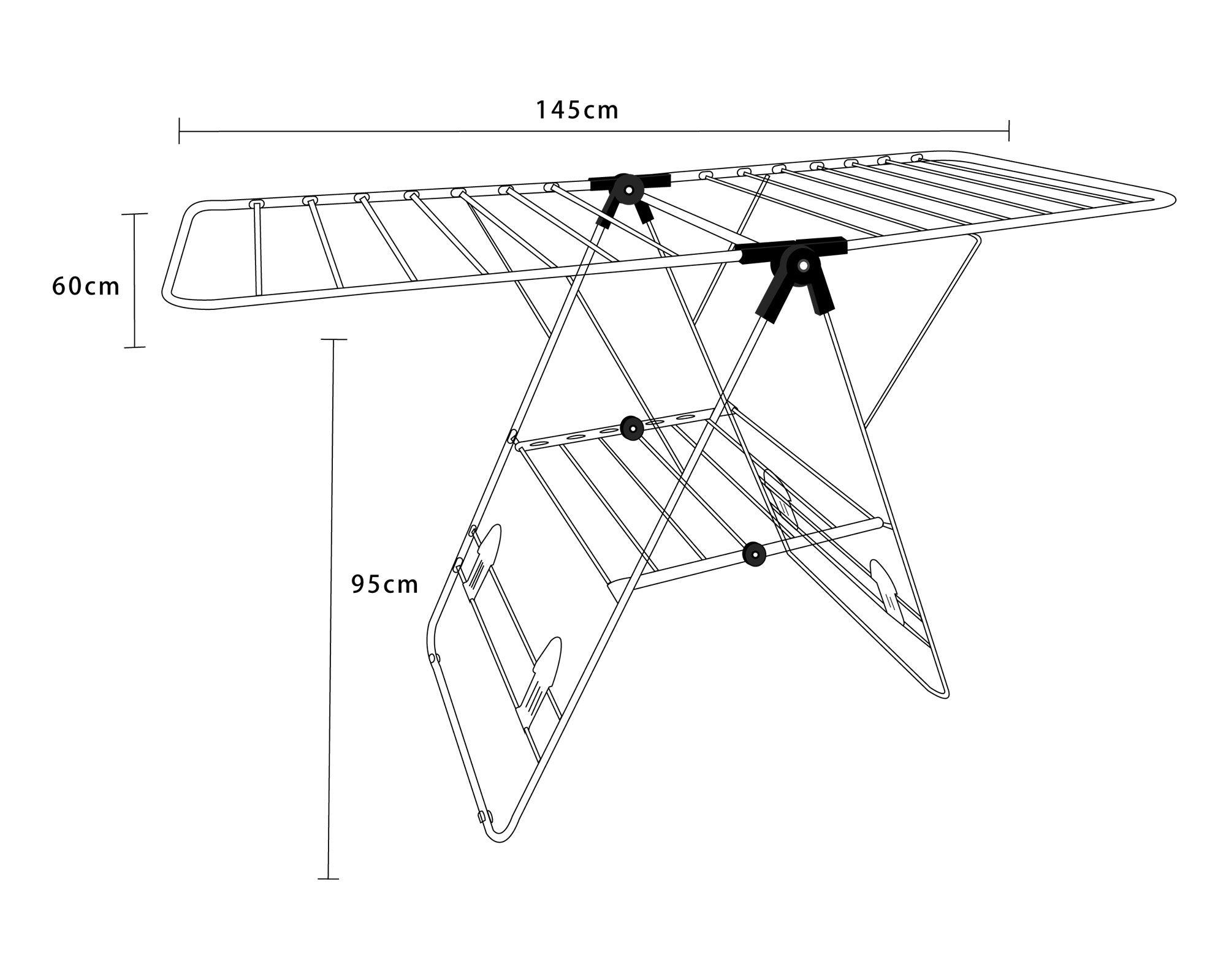 Tendedero plegable aluminio Cotidiana-2