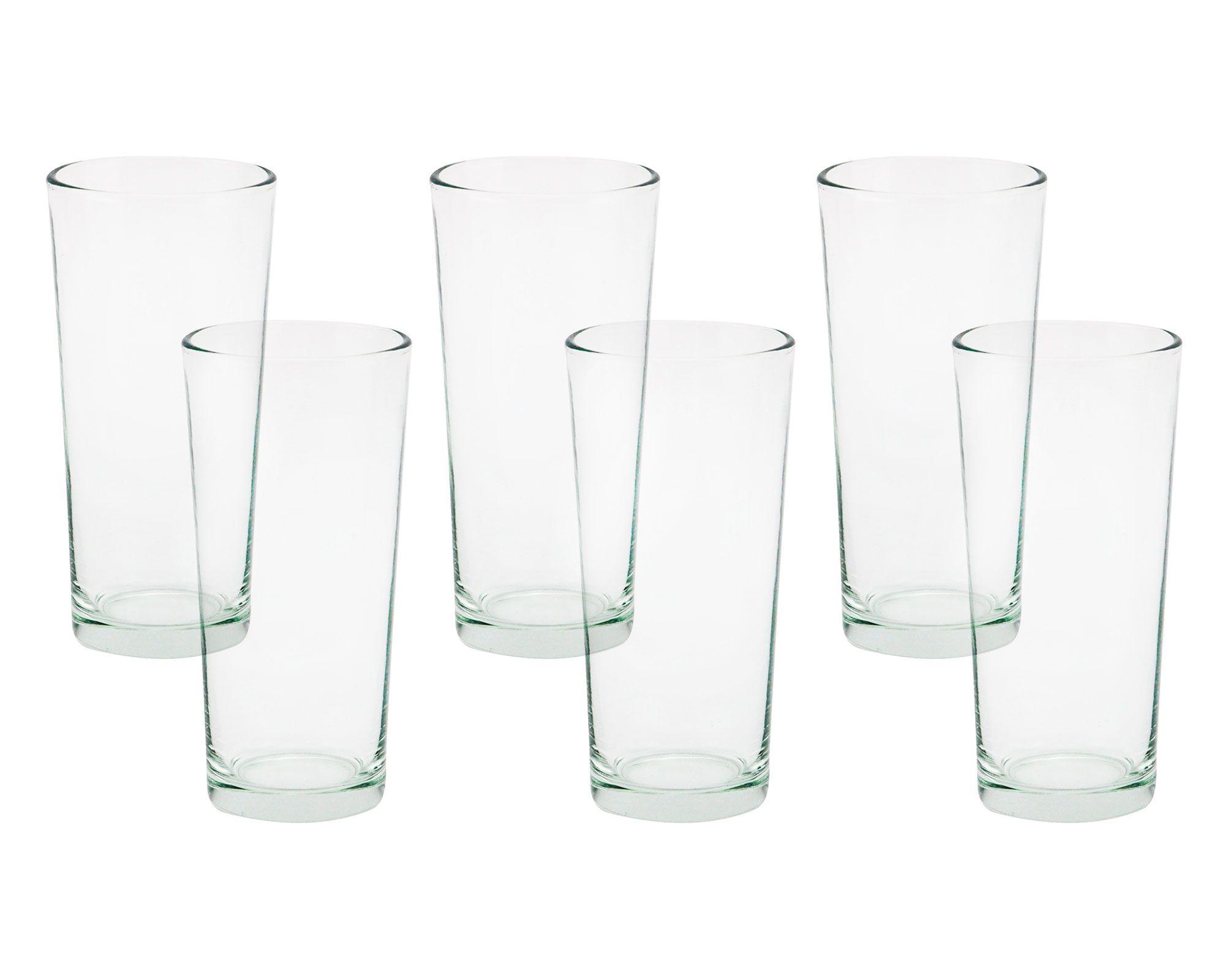 Vaso alto 255 ml liso 6 unidades Cotidiana-0