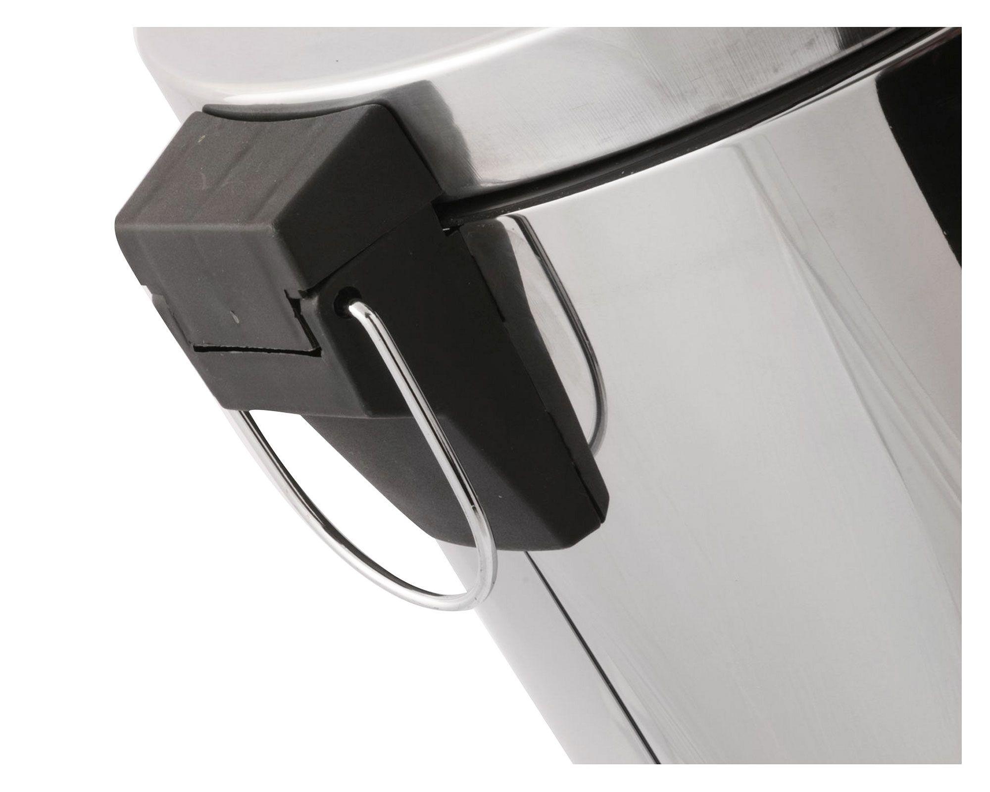 Basurero tapa y pedal 17.5 litros inox Cotidiana-2