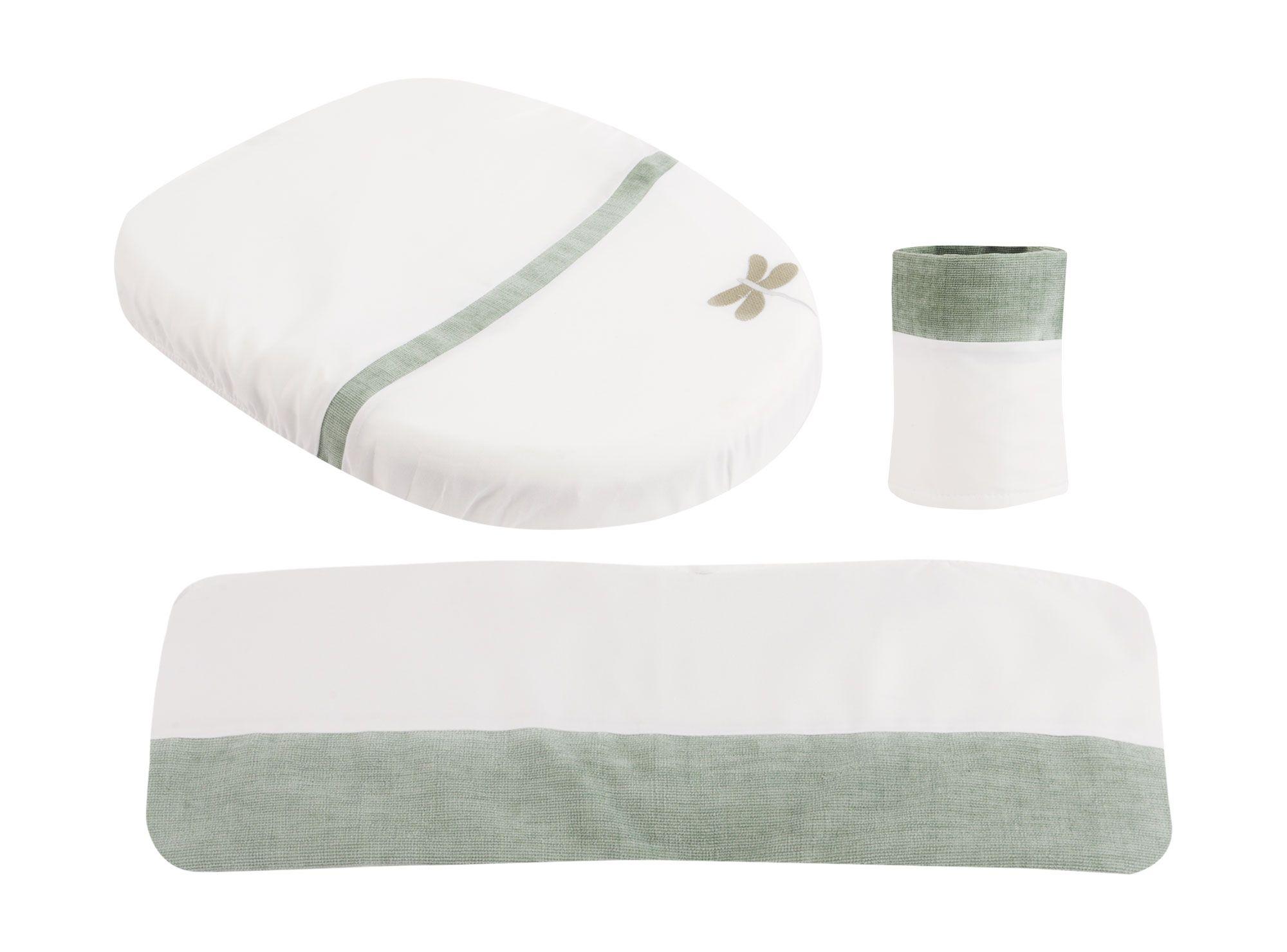 Set baño mariposa verde aqua 3 piezas Cotidiana-0