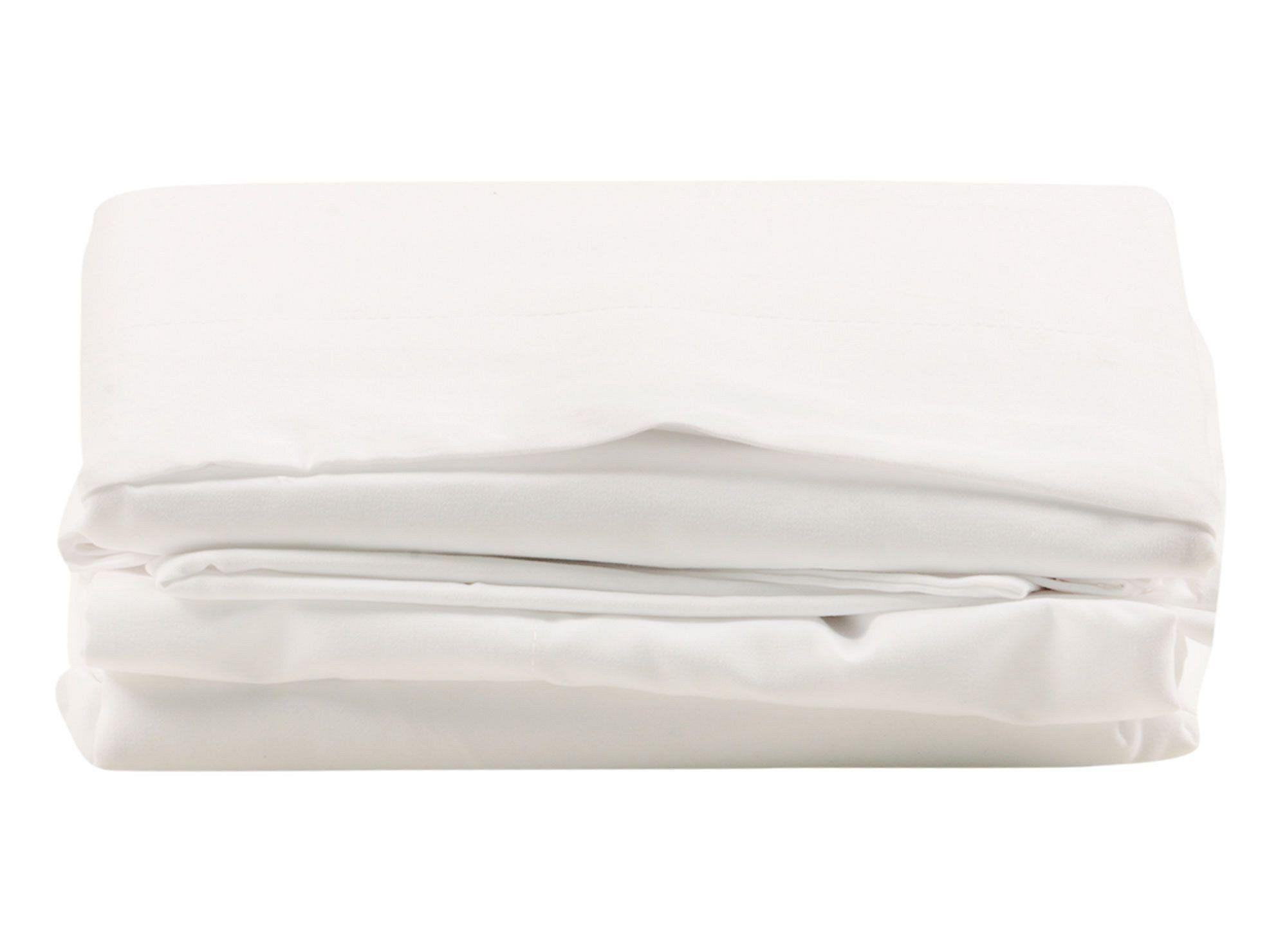 Juego sábanas 2 plazas lisa blanco Cotidiana-2