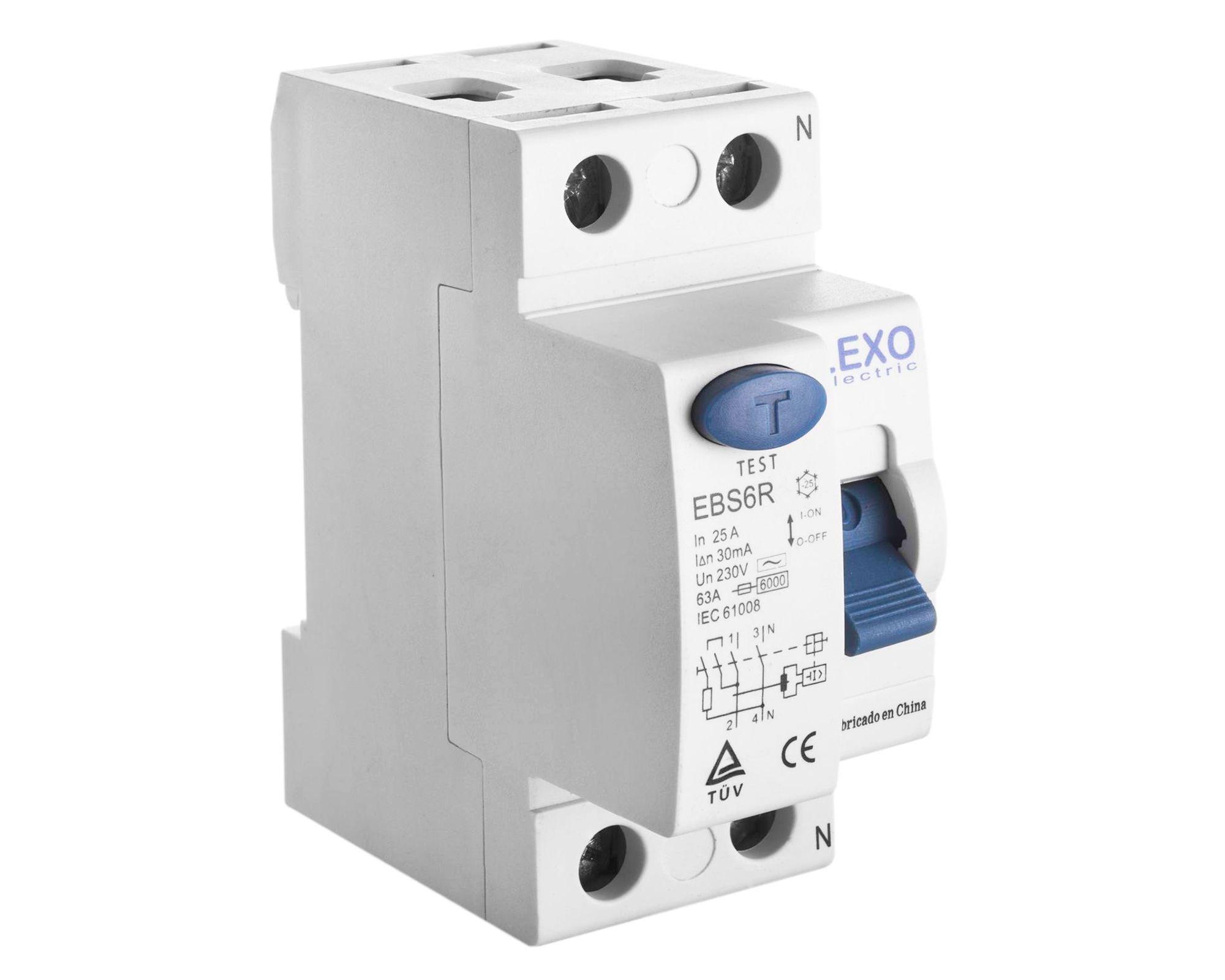 Interruptor diferencial 25/30A EBS6R blanco Lexo-4