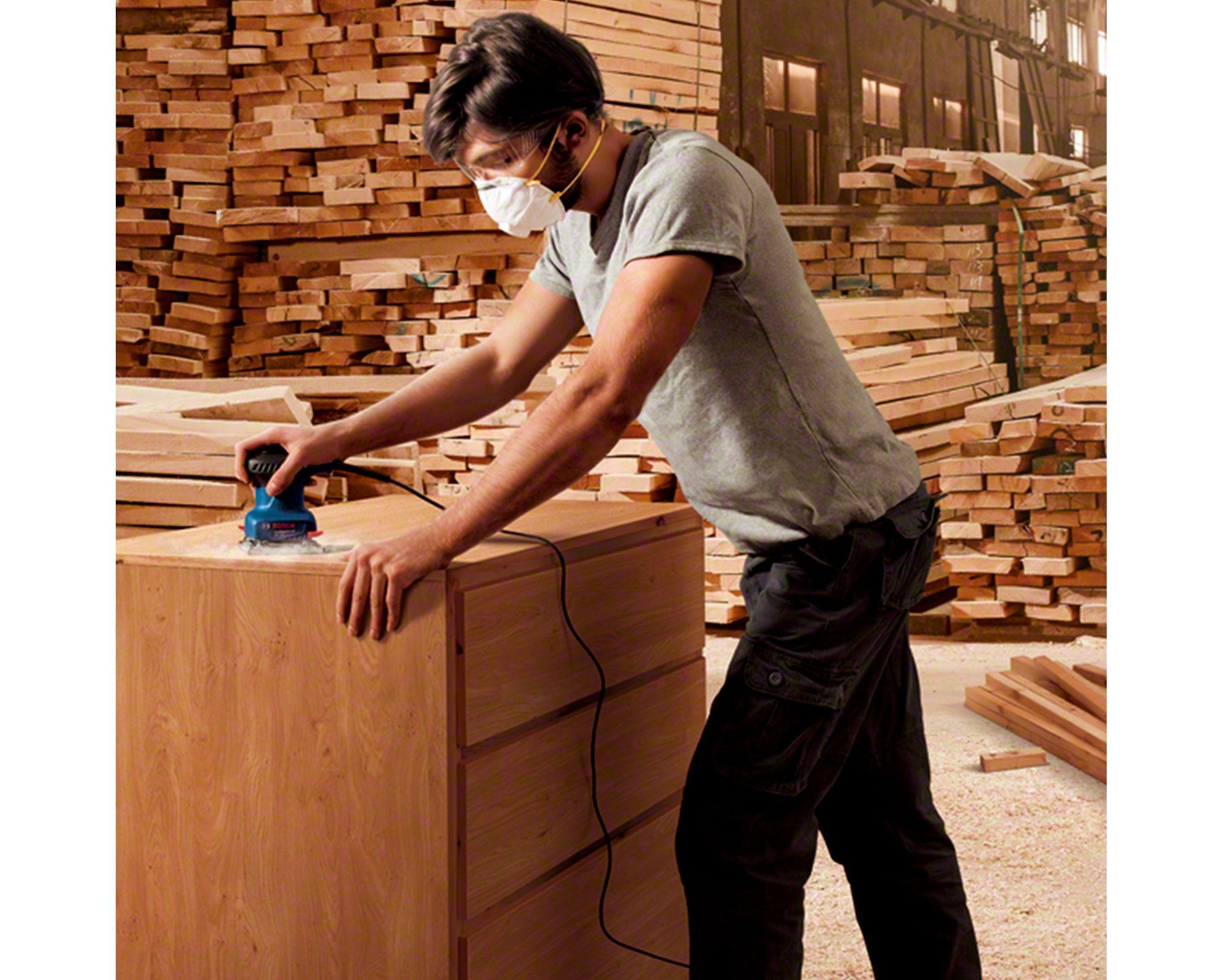 Lijadora orbital 220W GSS140 azul-4