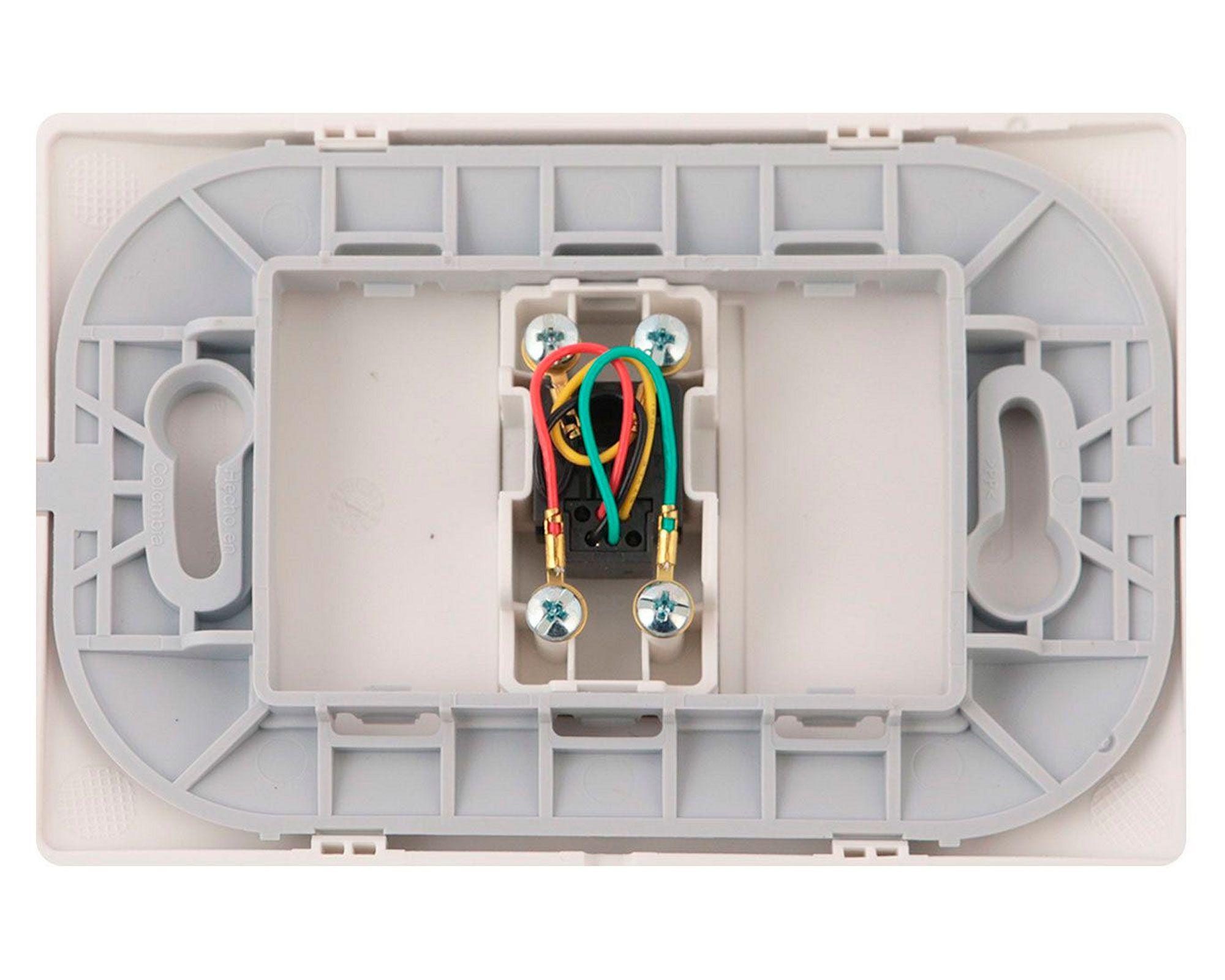 Toma telefónica armado RJ11 blanco Bticino-1