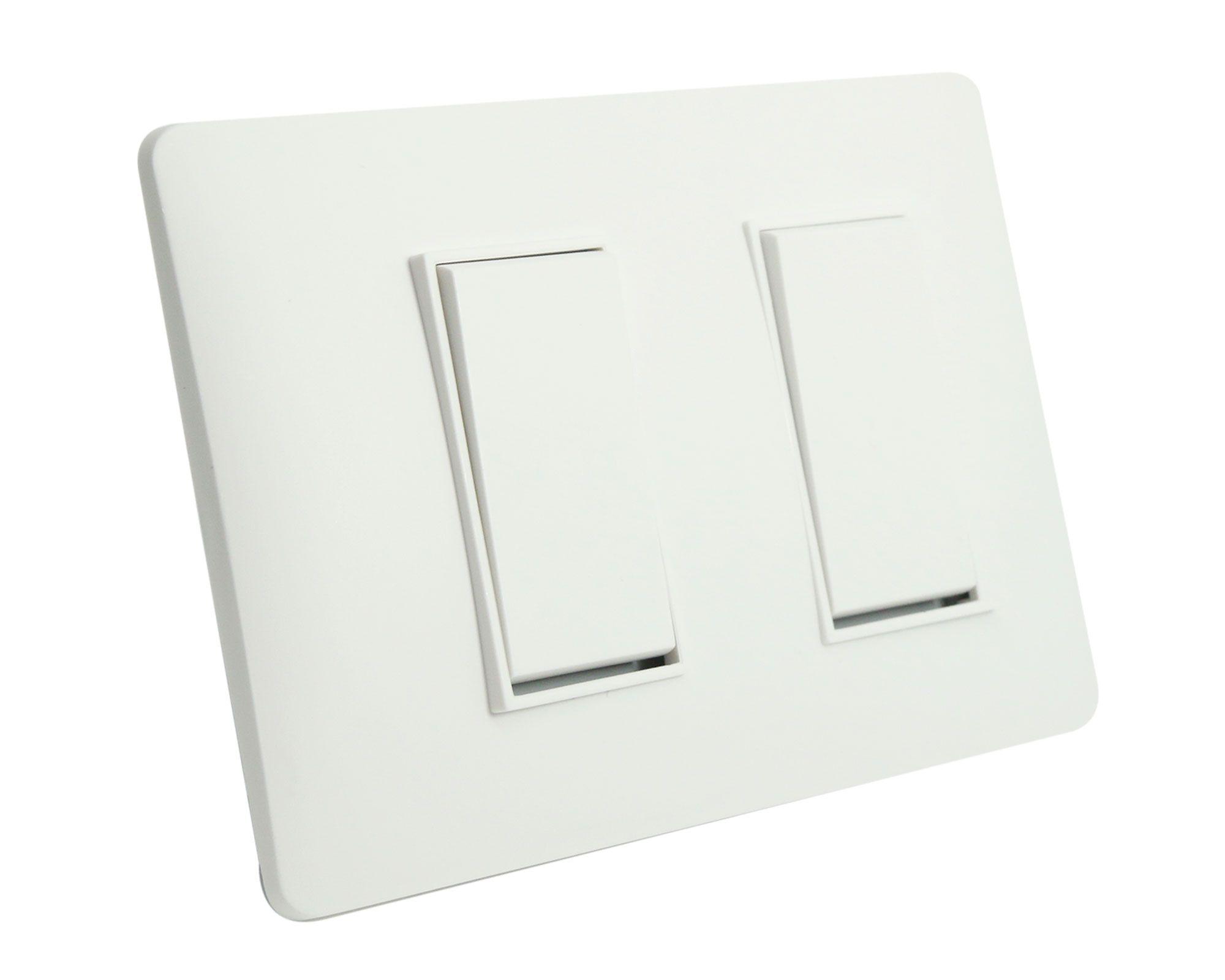 Placa armada interruptor 10A 9/15 blanco Bticino-1