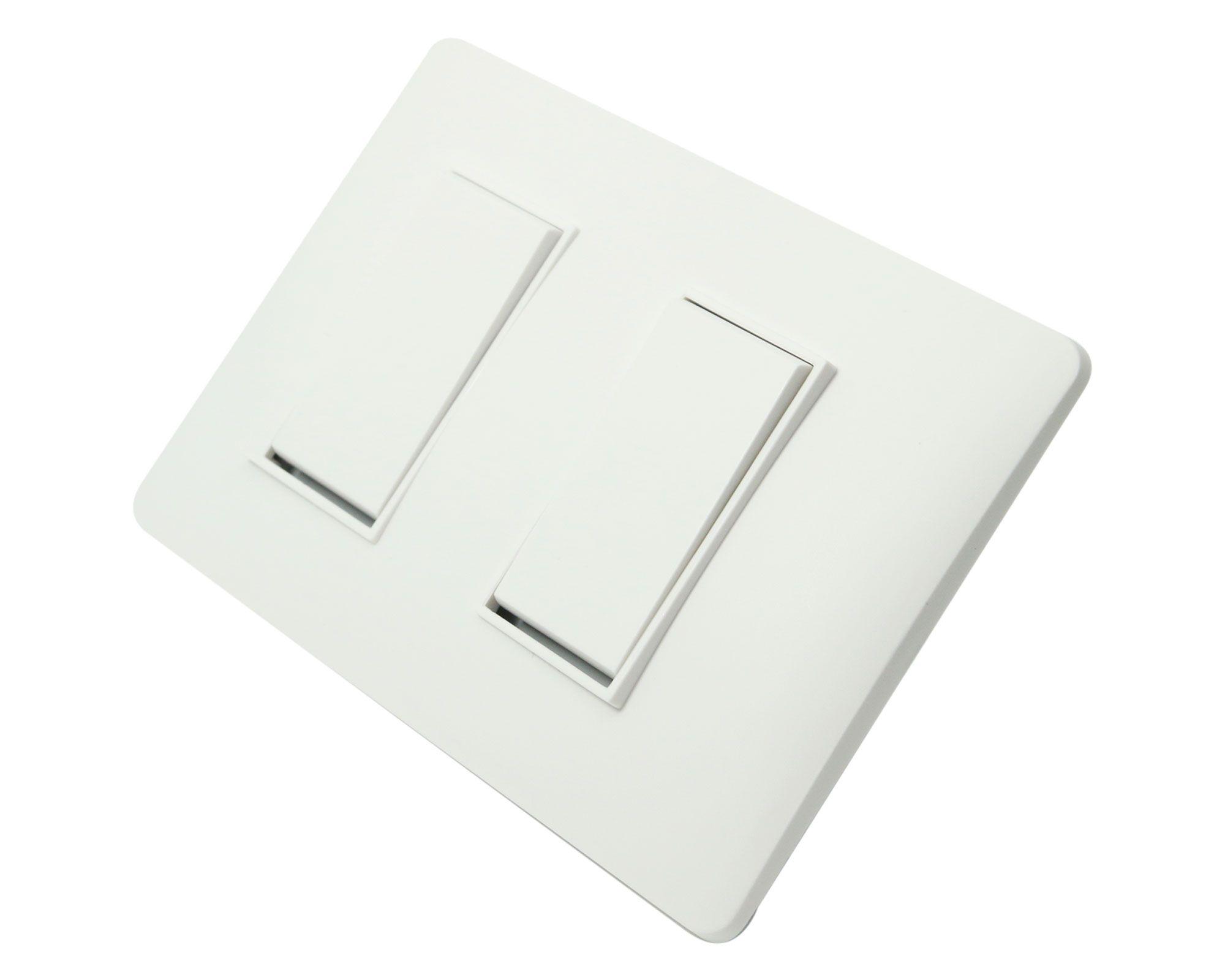 Placa armada interruptor 10A 9/15 blanco Bticino-2