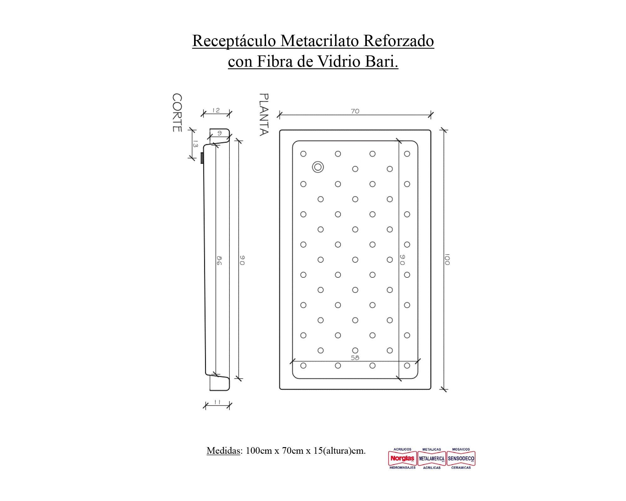 Receptáculo Antonia blanco 70x100 cm-3