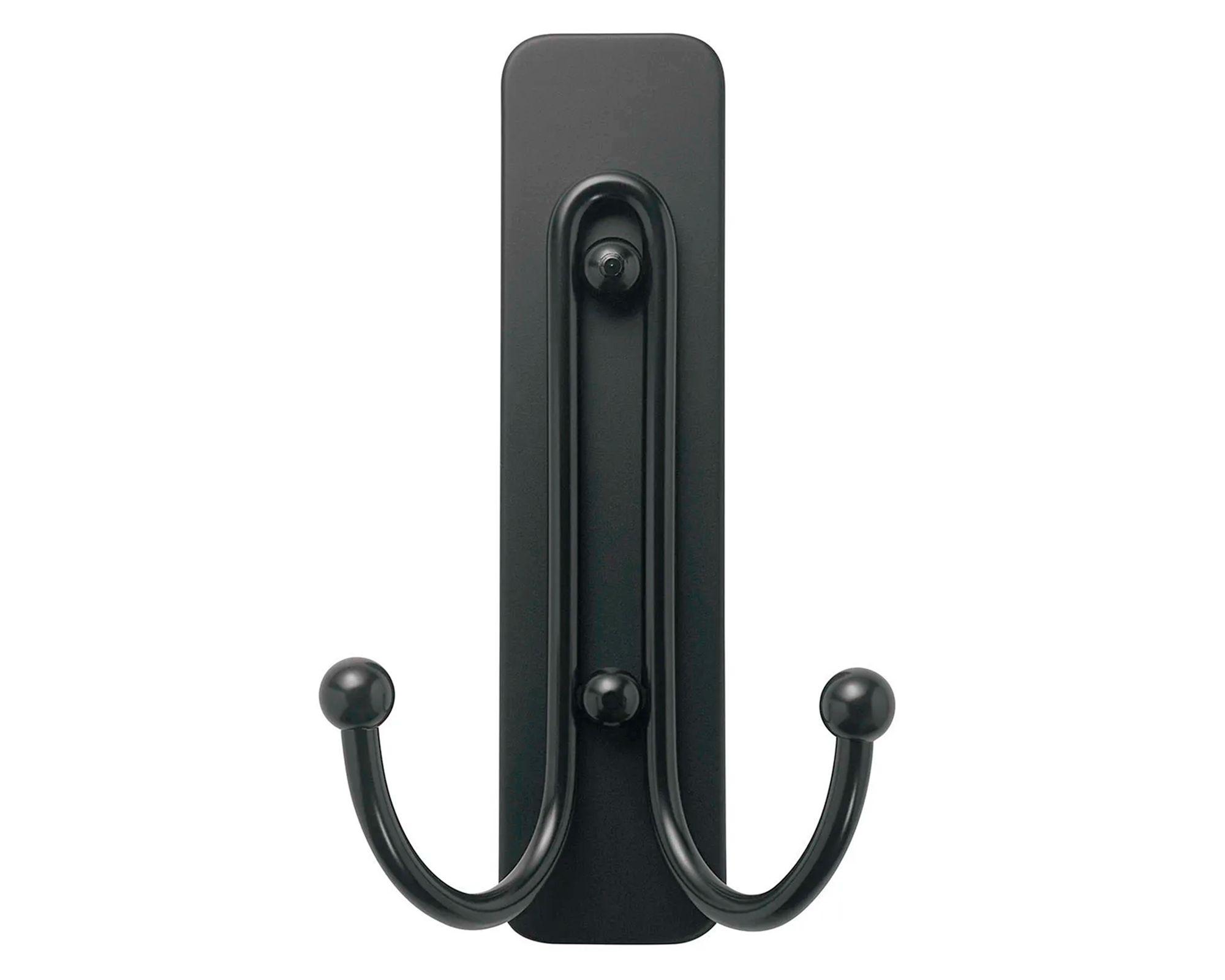 Gancho doble Grande negro opaco Command-7