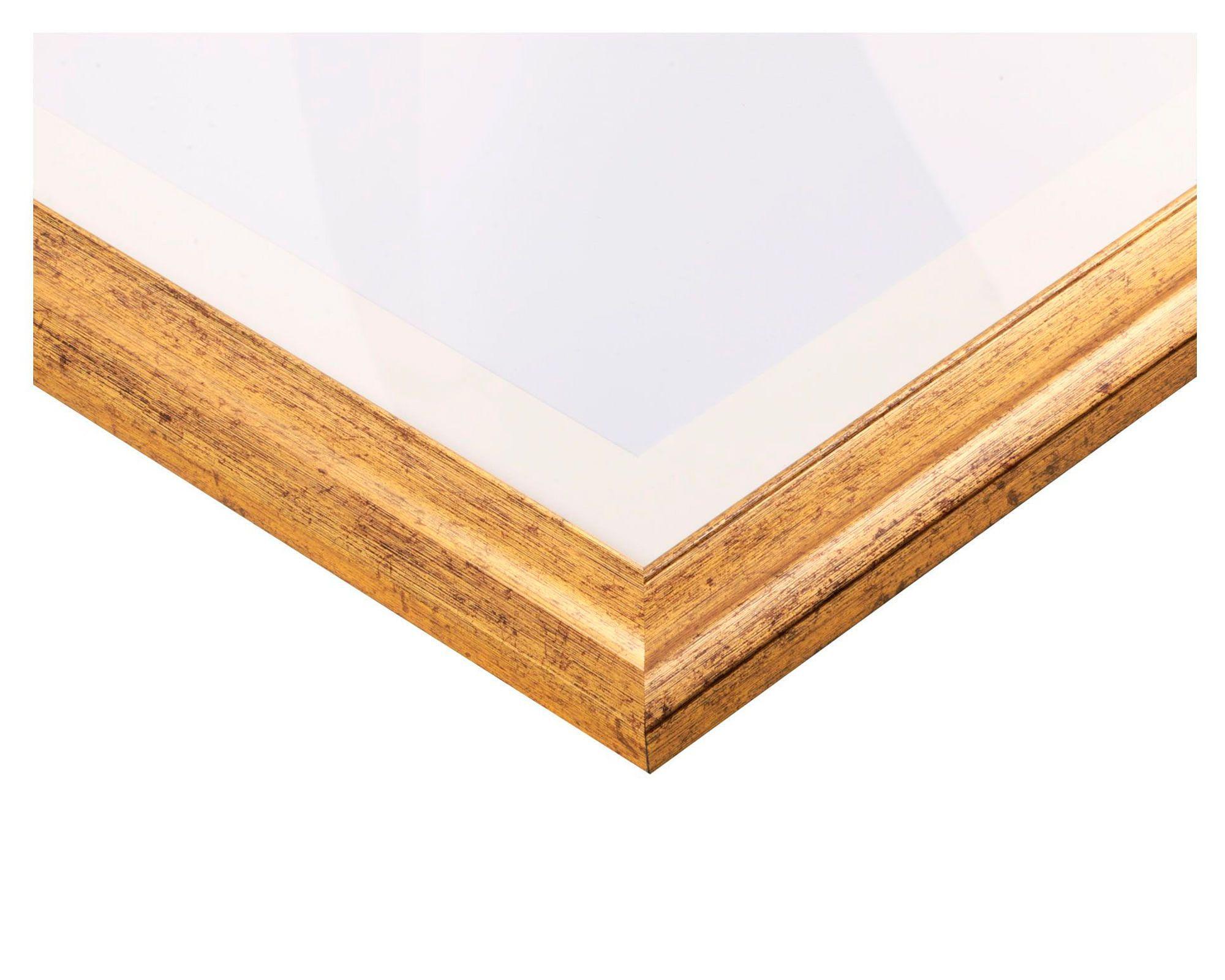 Cuadro 40x60 cm venado dorado/blanco Ronda-1