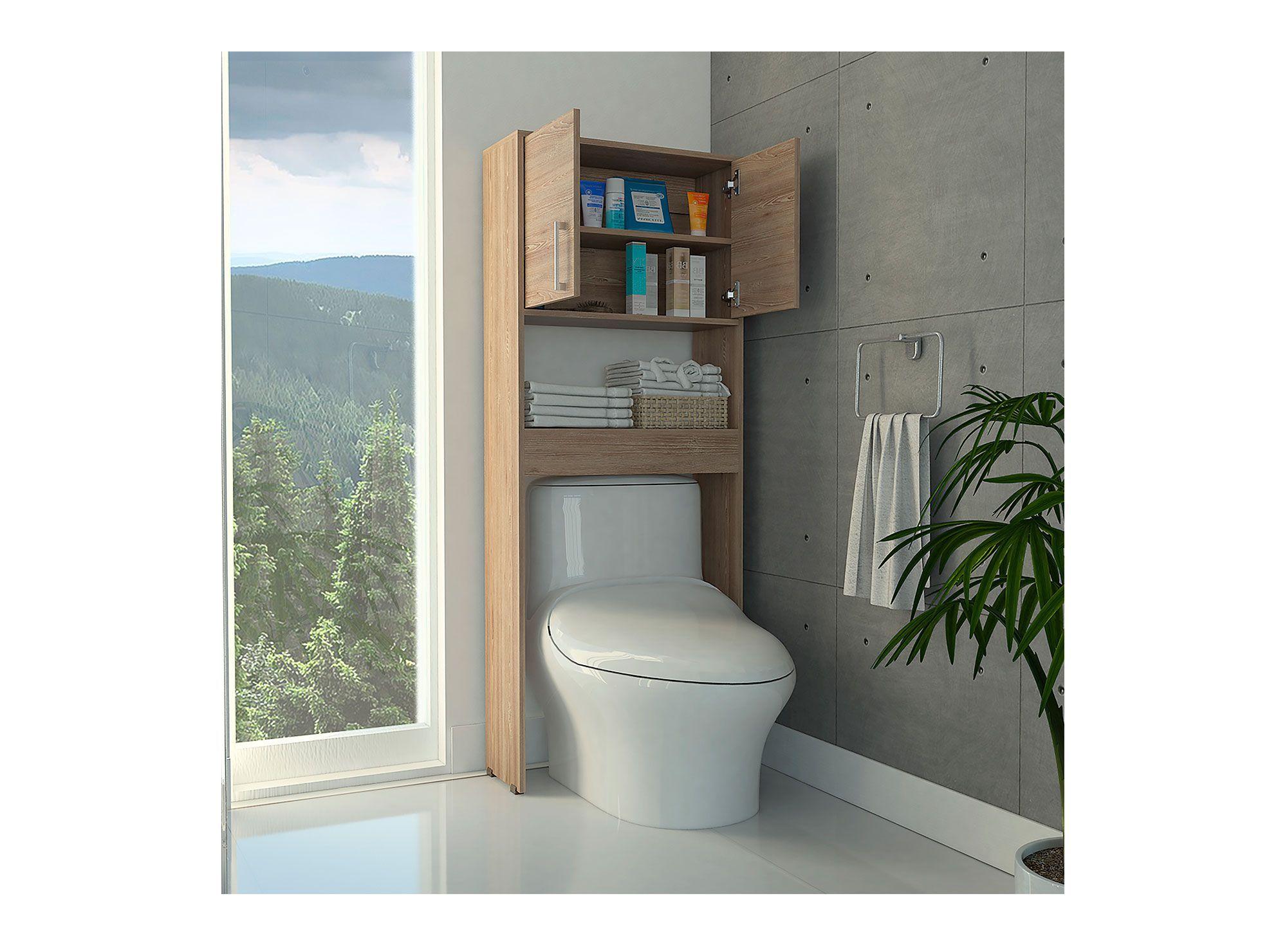 Mueble optimizador baño 2 puertas Barcelona miel TuHome-5