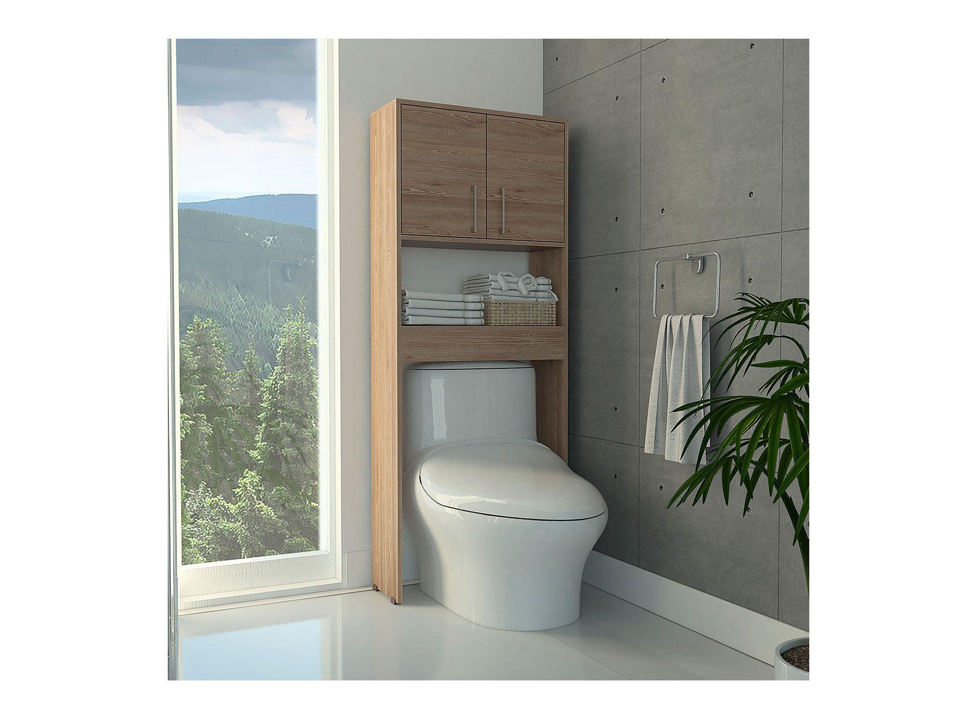 Mueble optimizador baño 2 puertas Barcelona miel TuHome-2