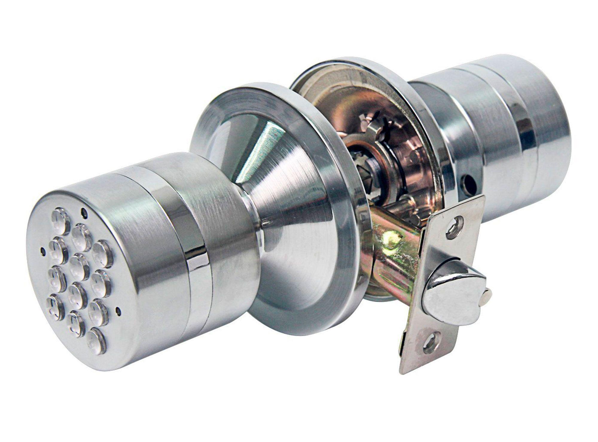 Cerradura digital embutir tubular AL-100 níquel satinado Astrolock-0